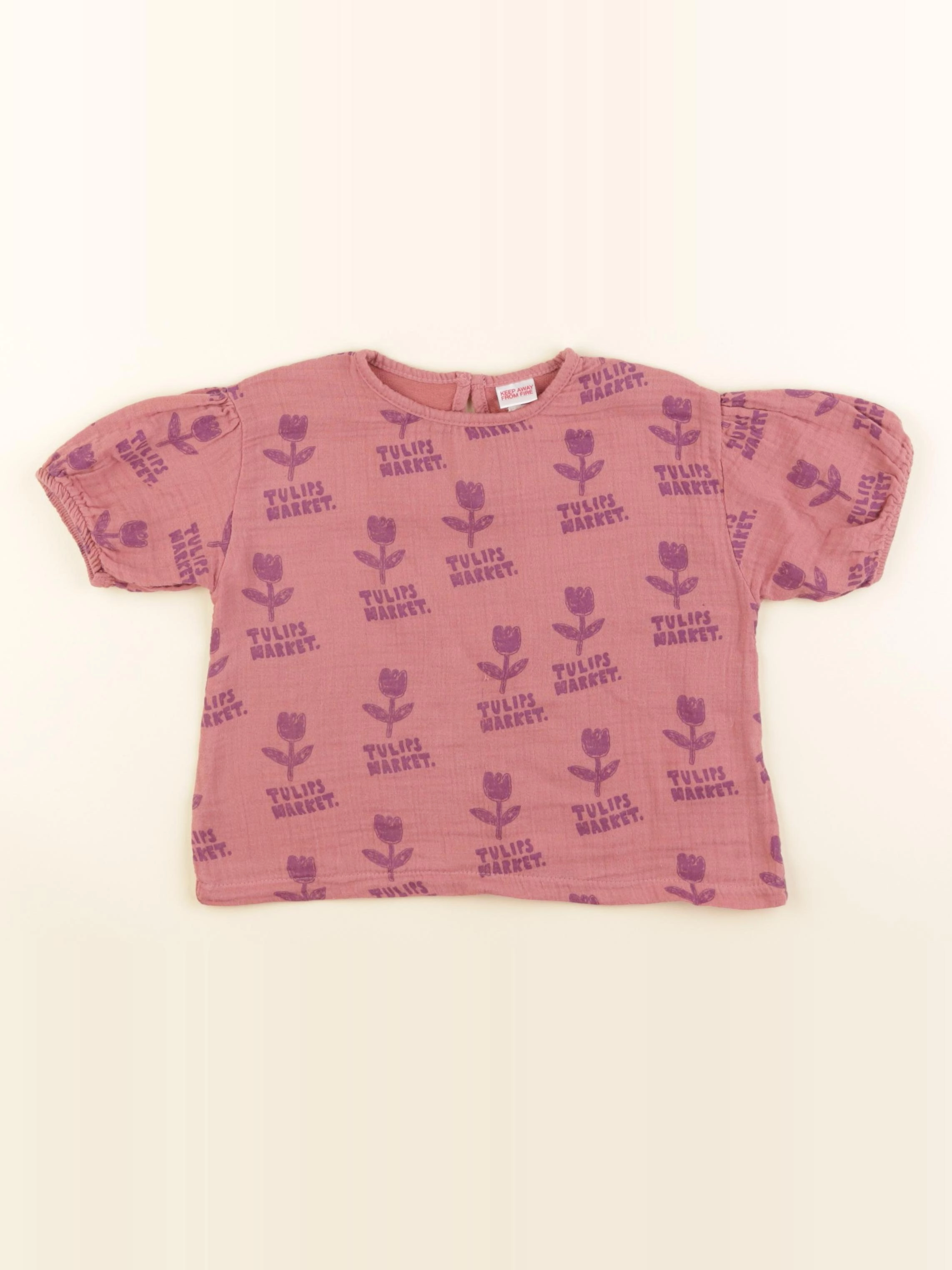 Zara - blouse rose - 2 ans