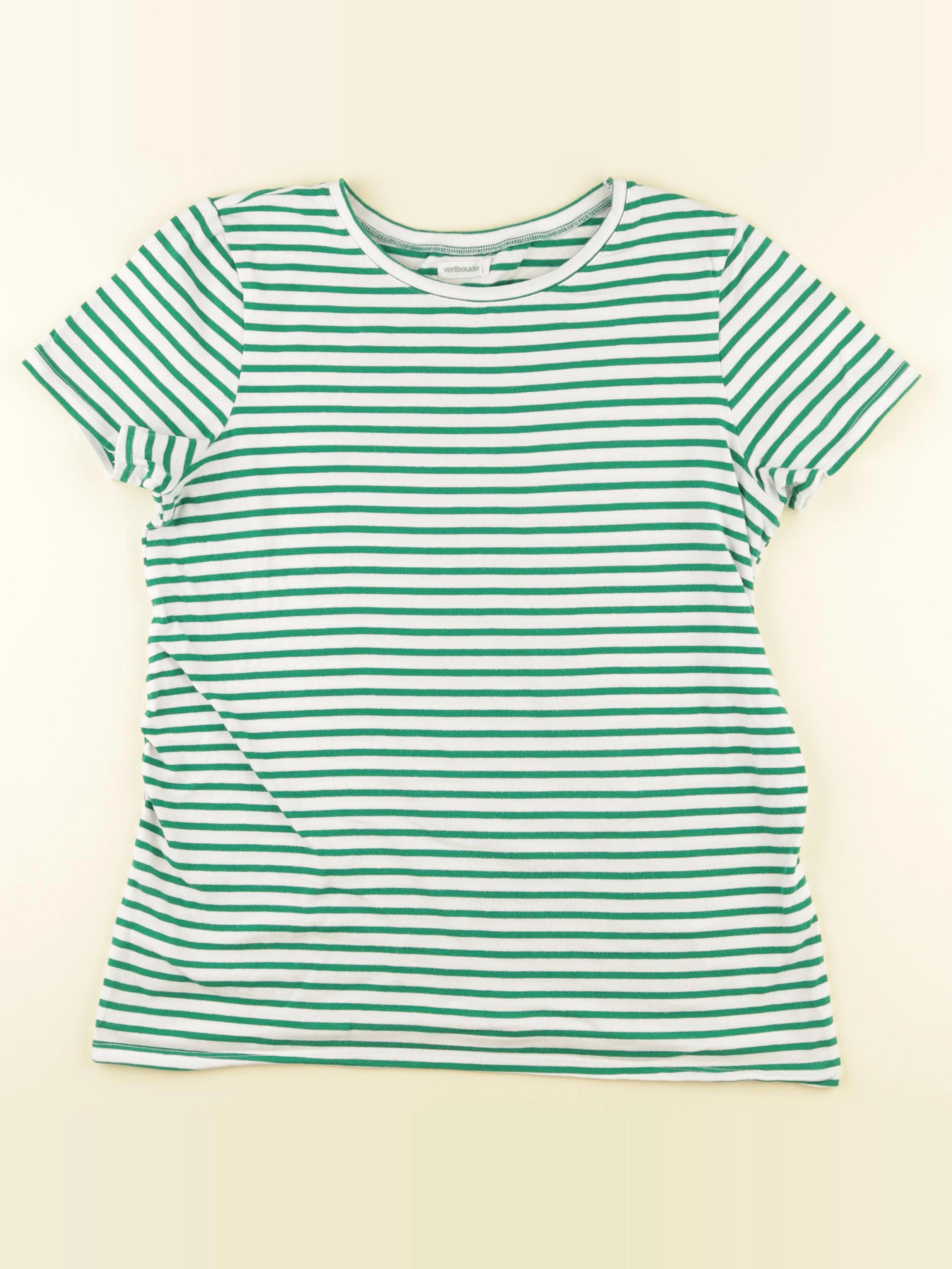 Vertbaudet - tee-shirt grossesse blanc, vert - 42 à 44