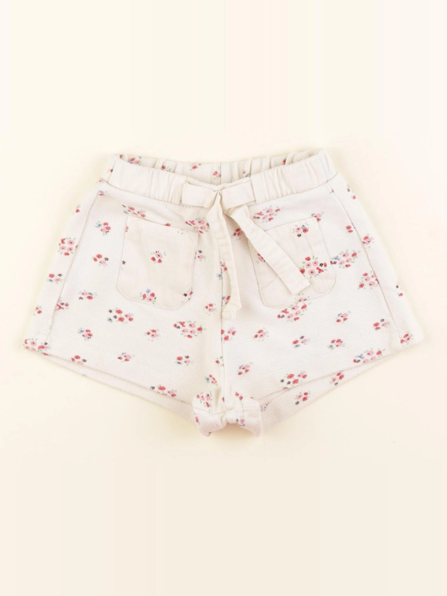 Zara - short beige, rose - 18/24 mois