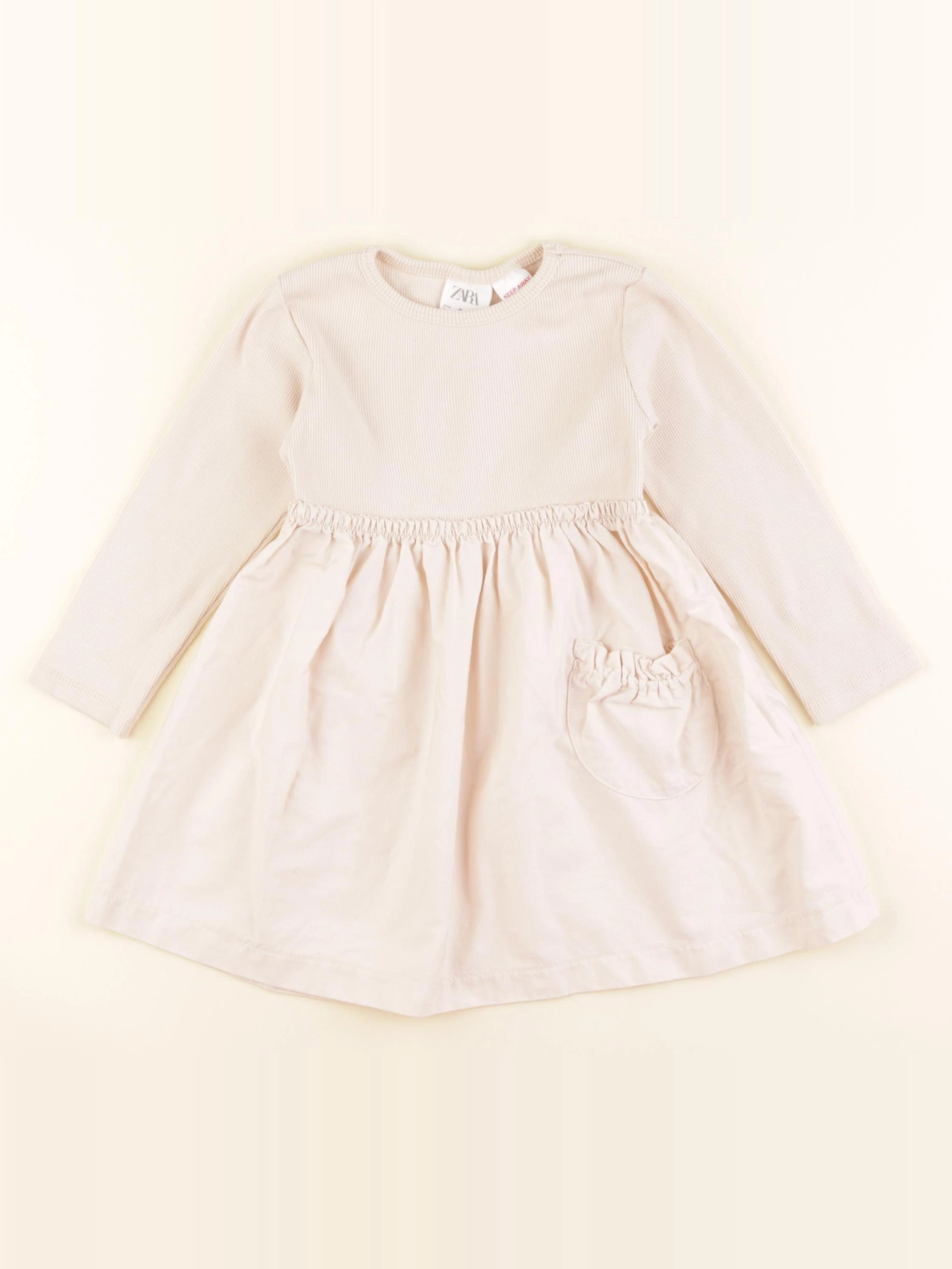 Zara - robe beige - 2 ans