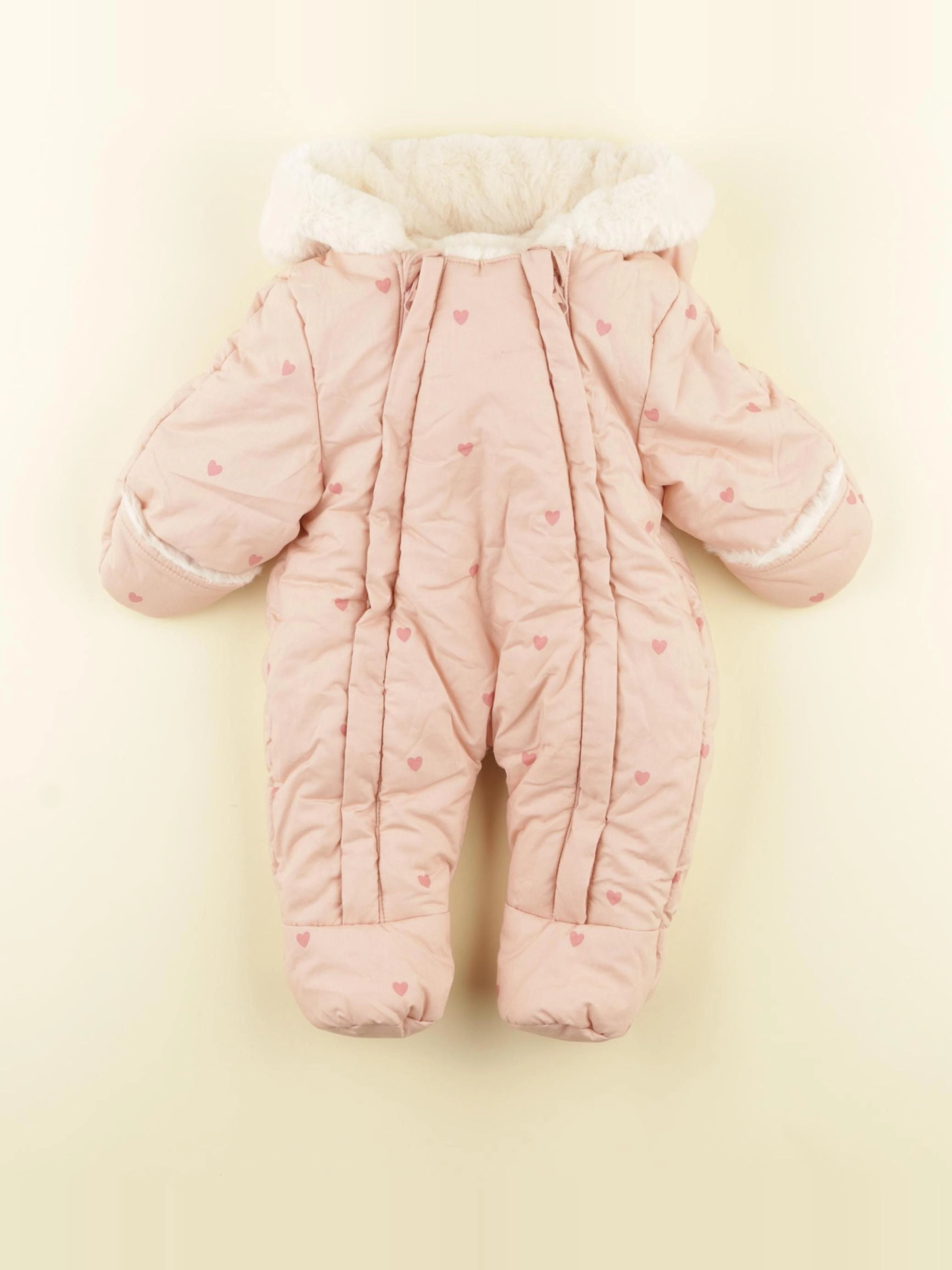 Vertbaudet - combi-pilote rose - 0 mois