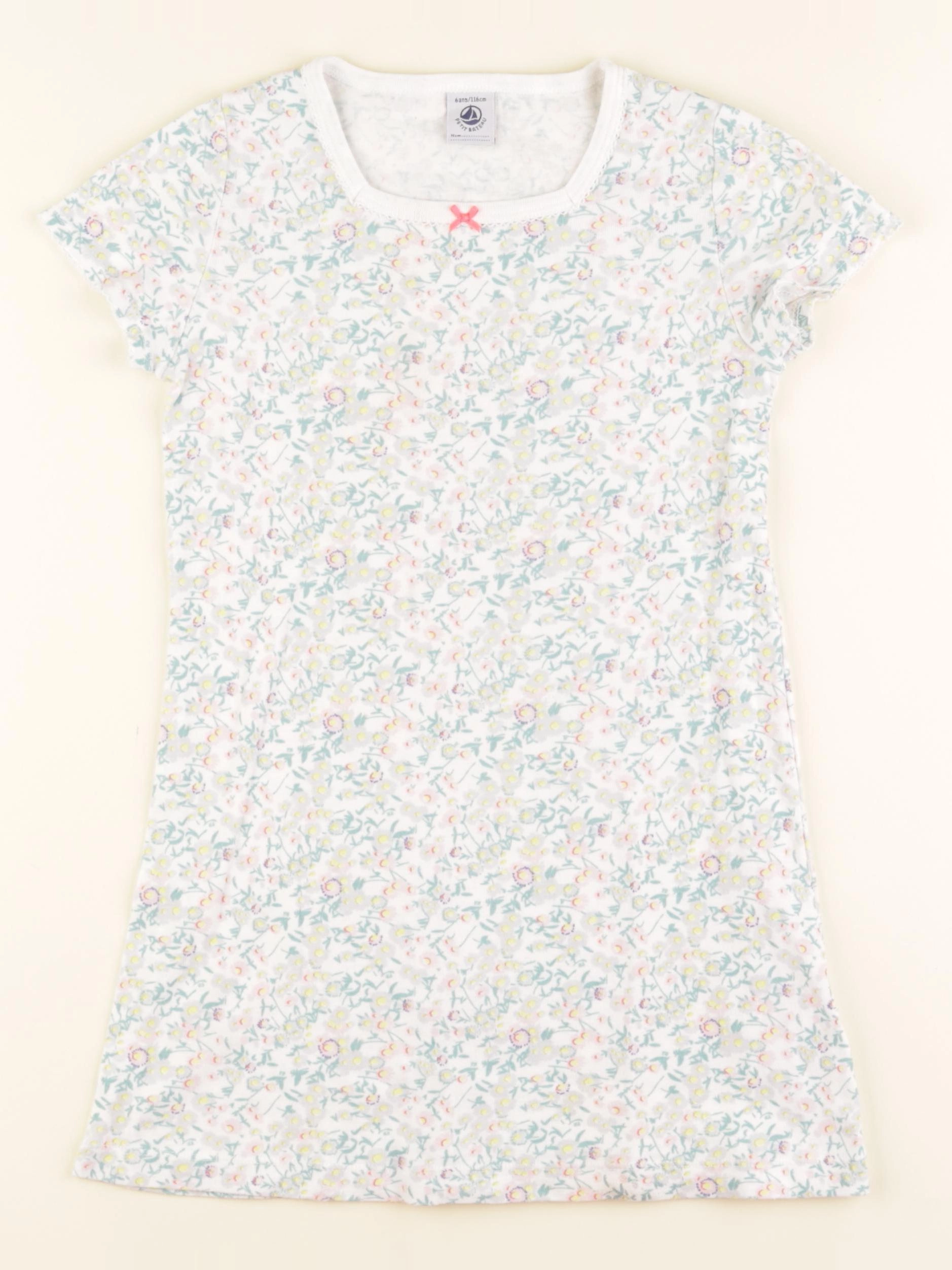 Petit Bateau - pyjama coton bleu - 6 ans