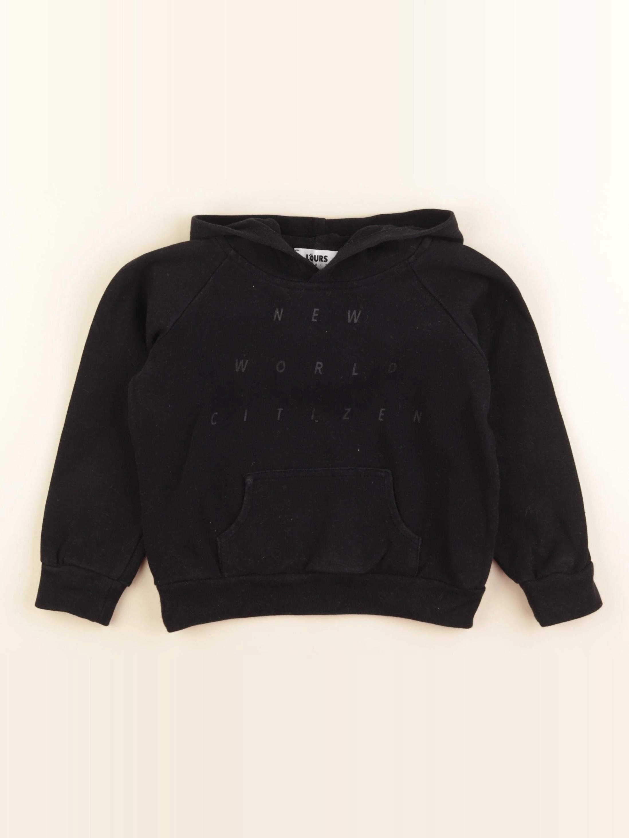 Lours - sweat noir - 6 ans