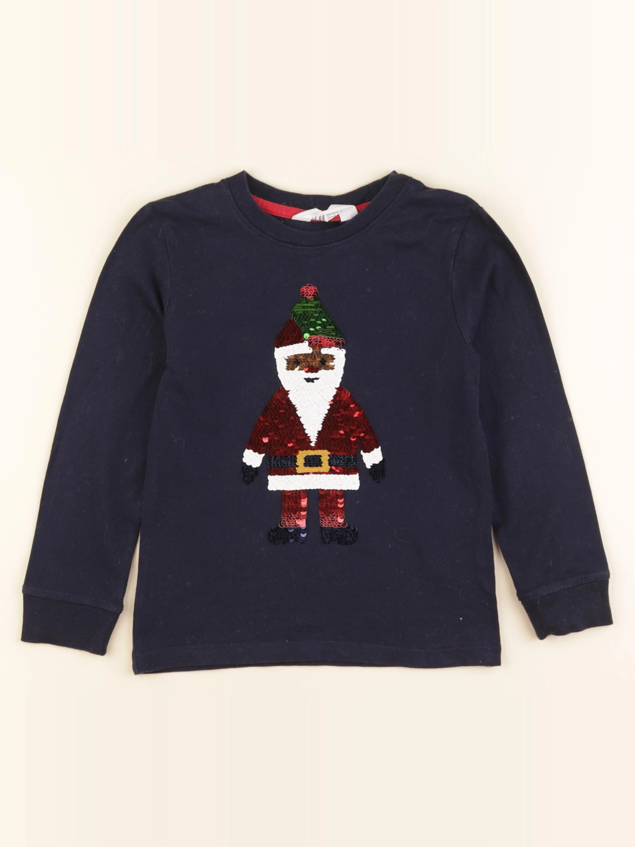 H&M - tee-shirt bleu - 5/6 ans