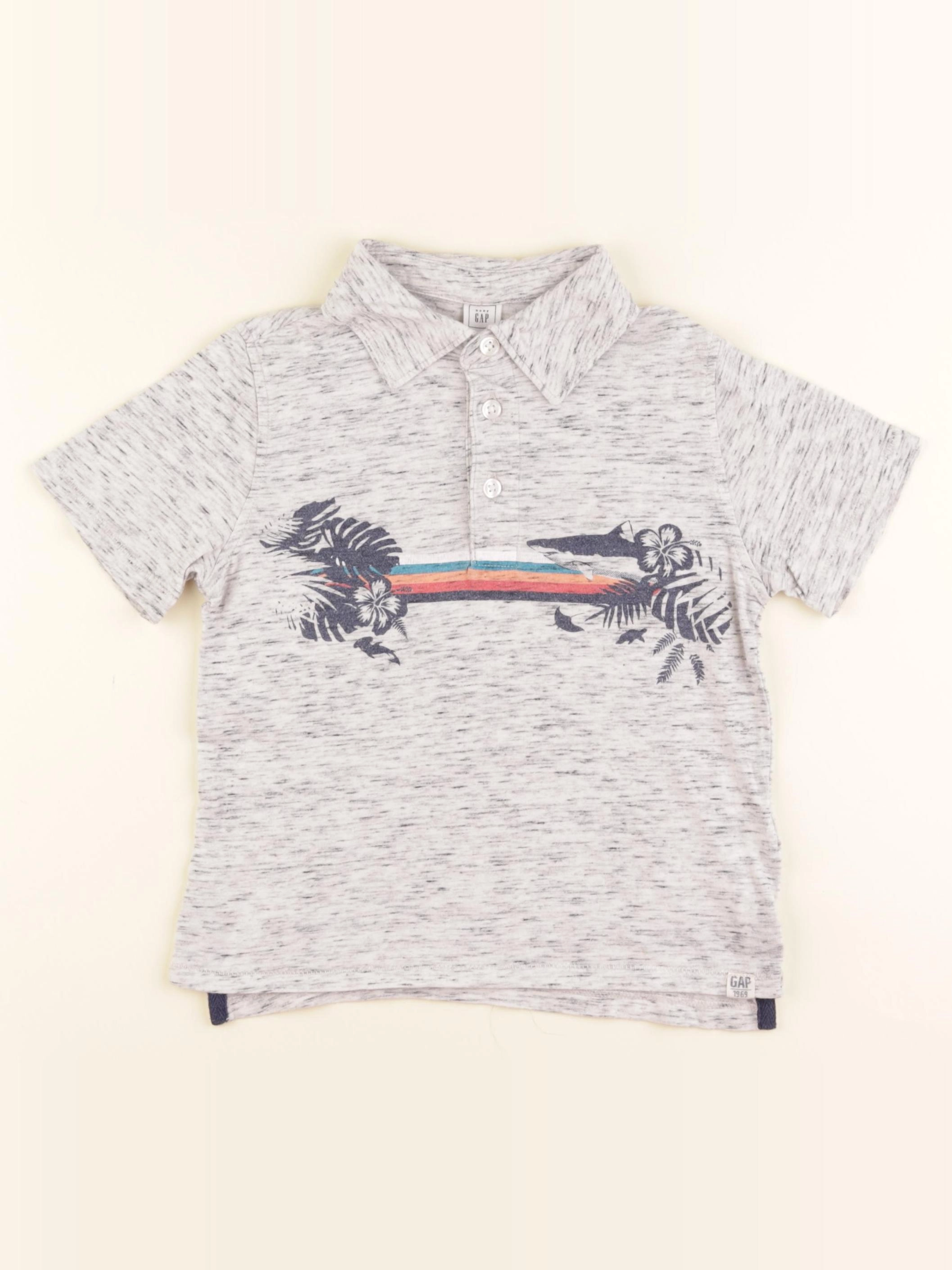 GAP - polo gris - 4 ans