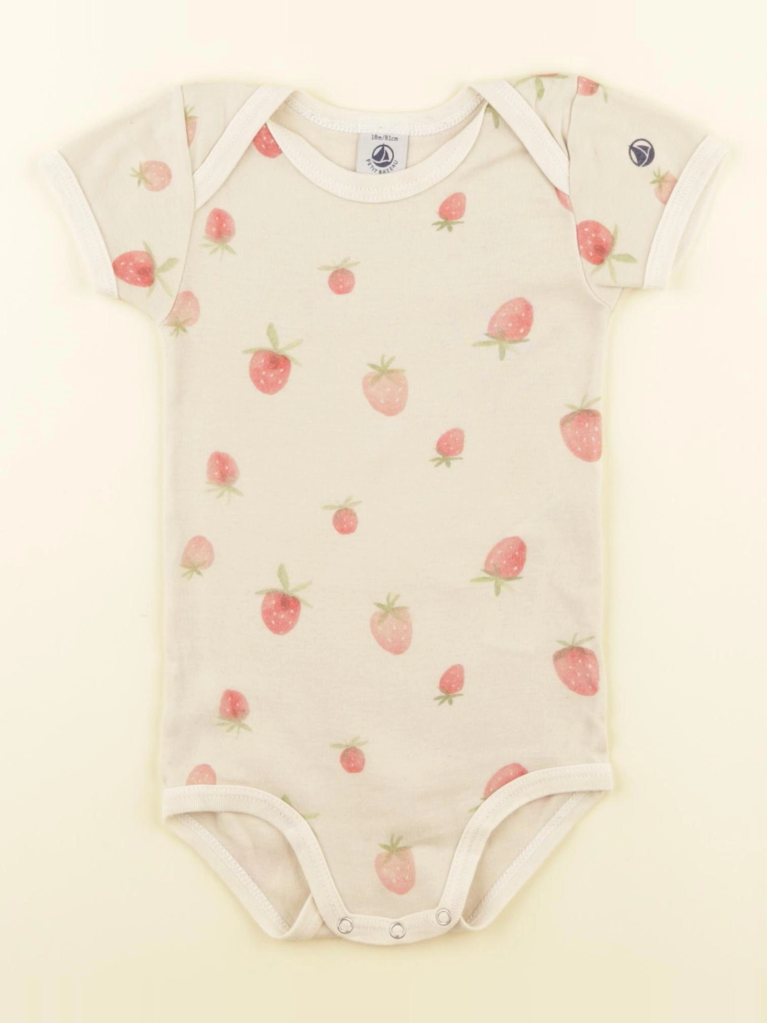 Petit Bateau - body beige - 18 mois