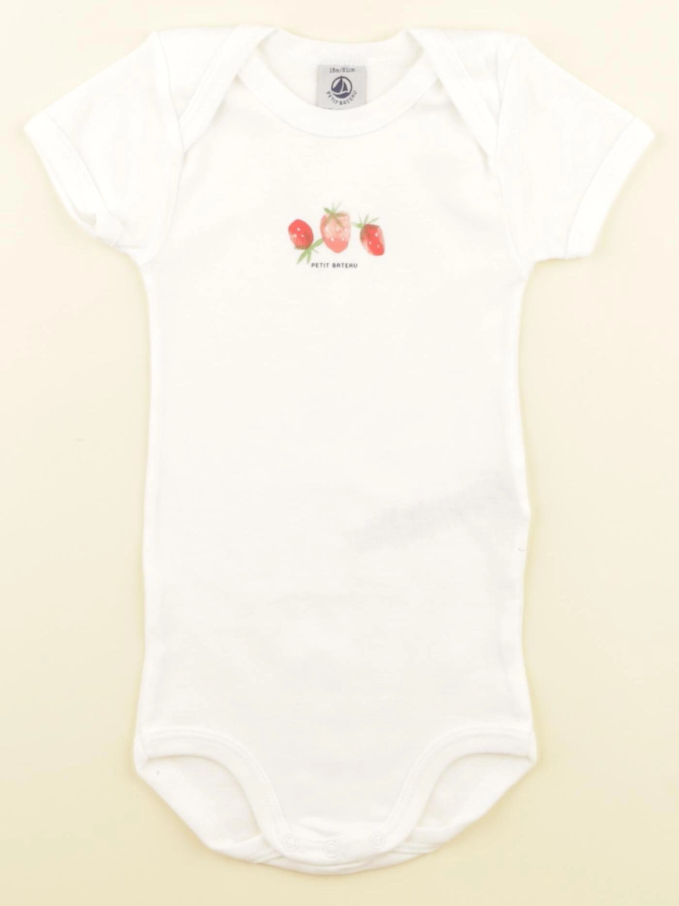 Petit Bateau - body blanc - 18 mois