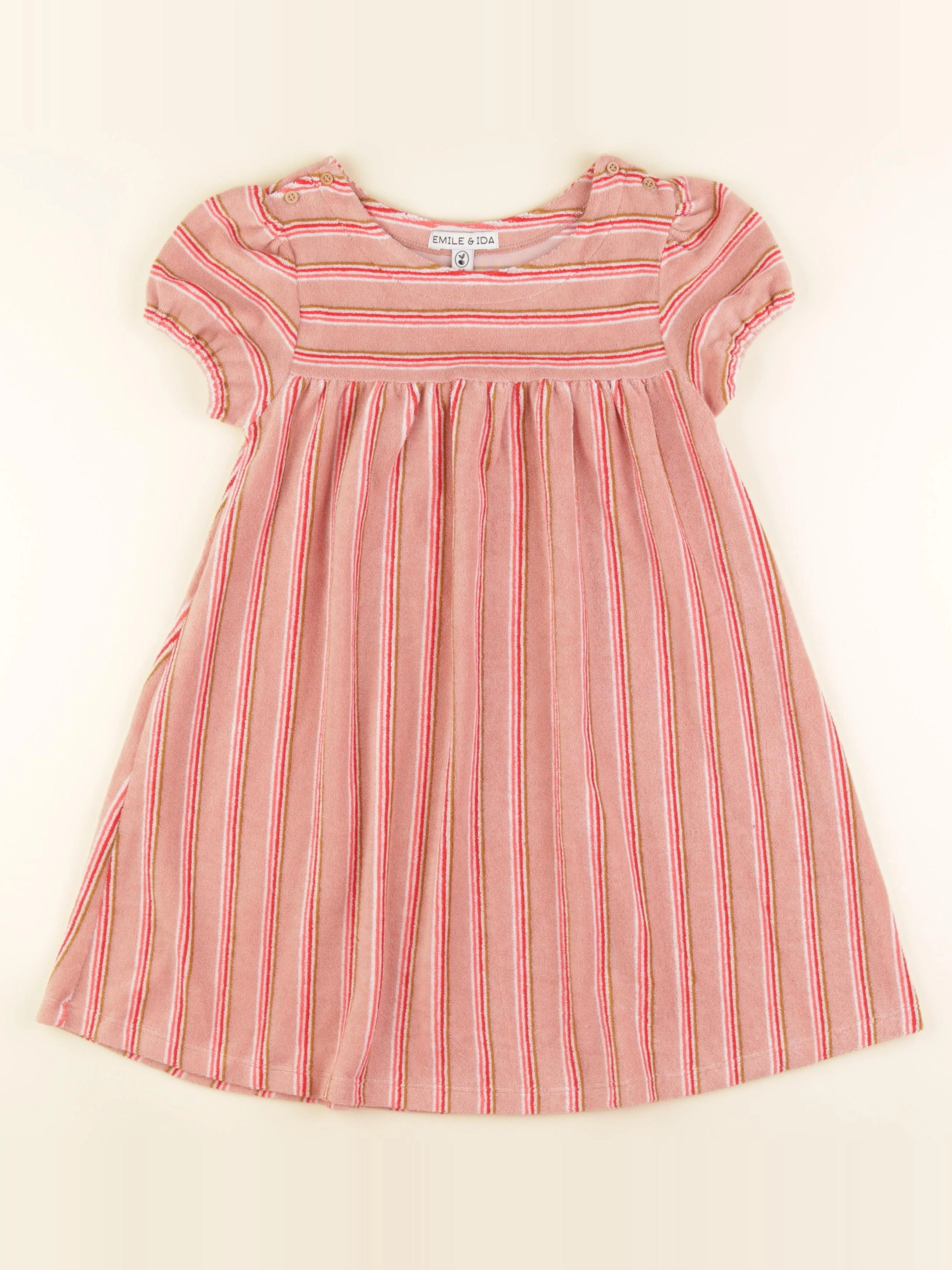 Emile et Ida - robe rose - 8/9 ans