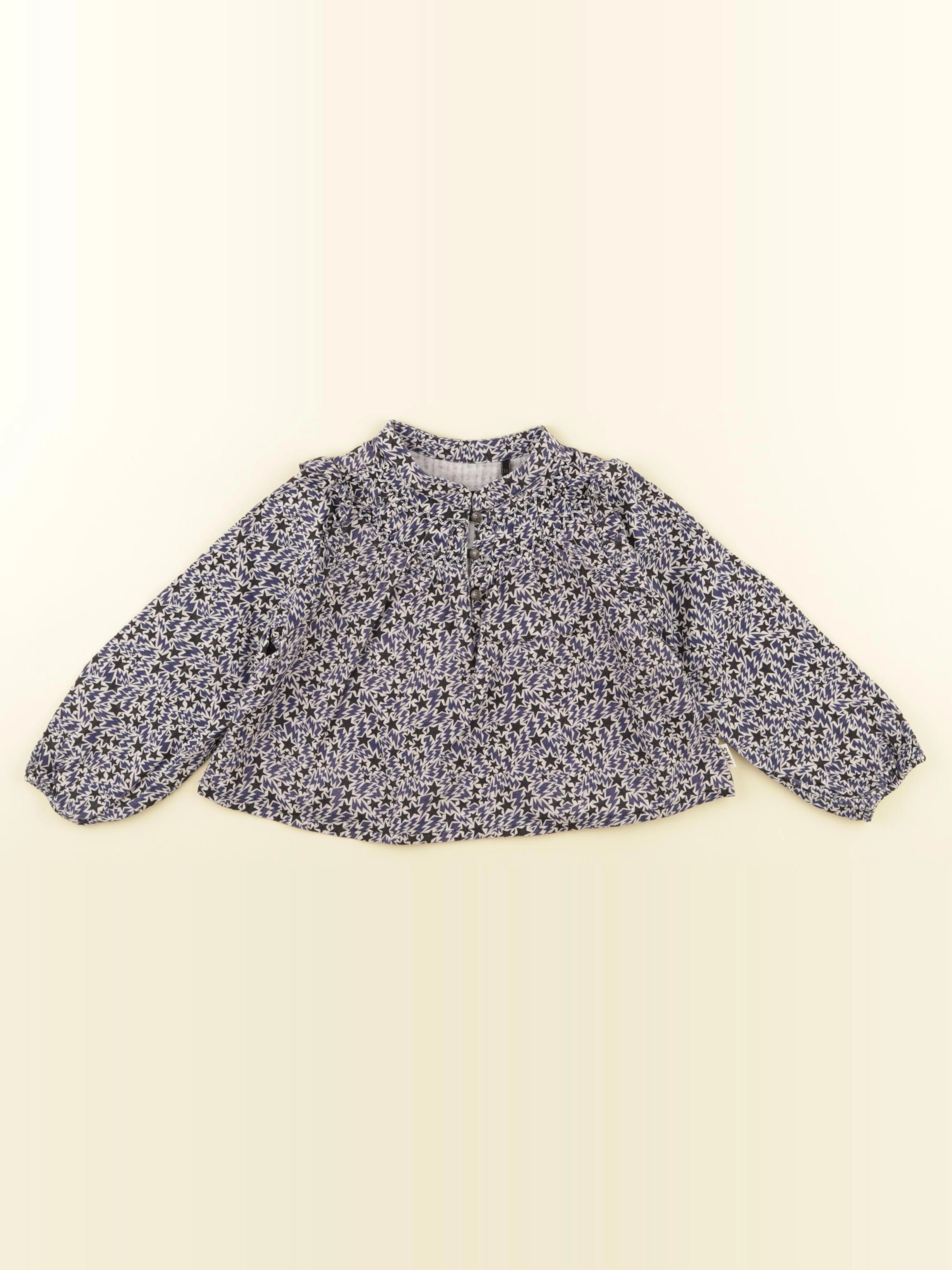 IKKS - blouse bleu - 3 ans