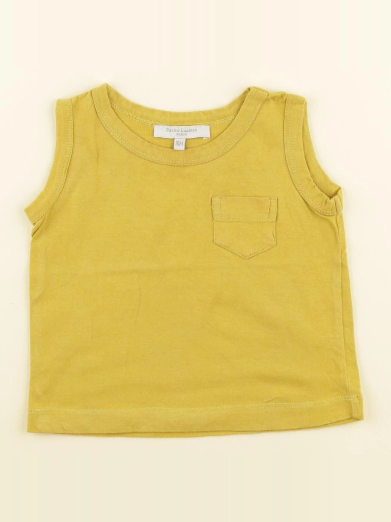 Petite Lucette - débardeur jaune - 18 mois