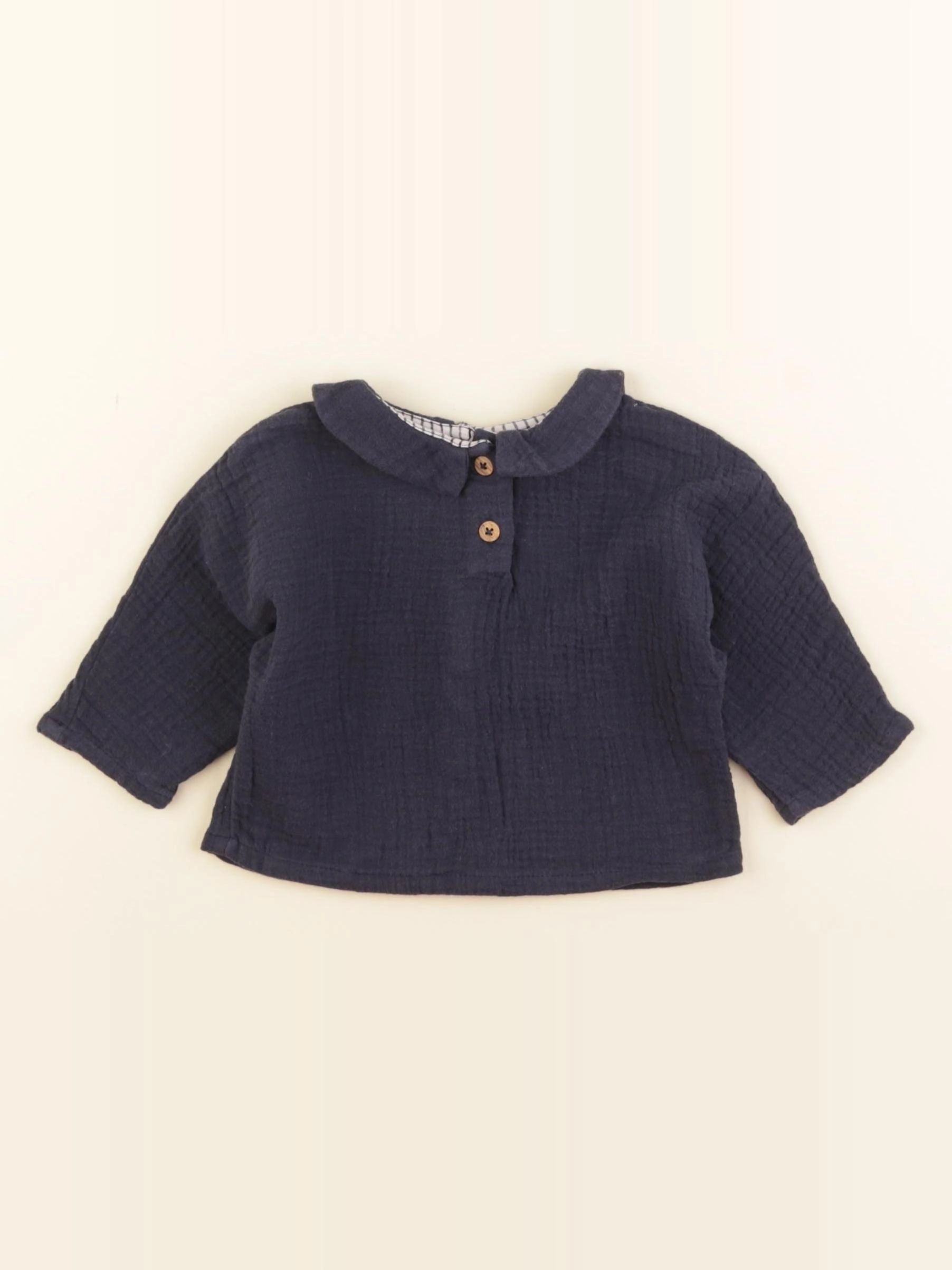 Vertbaudet - blouse bleu - 1 mois