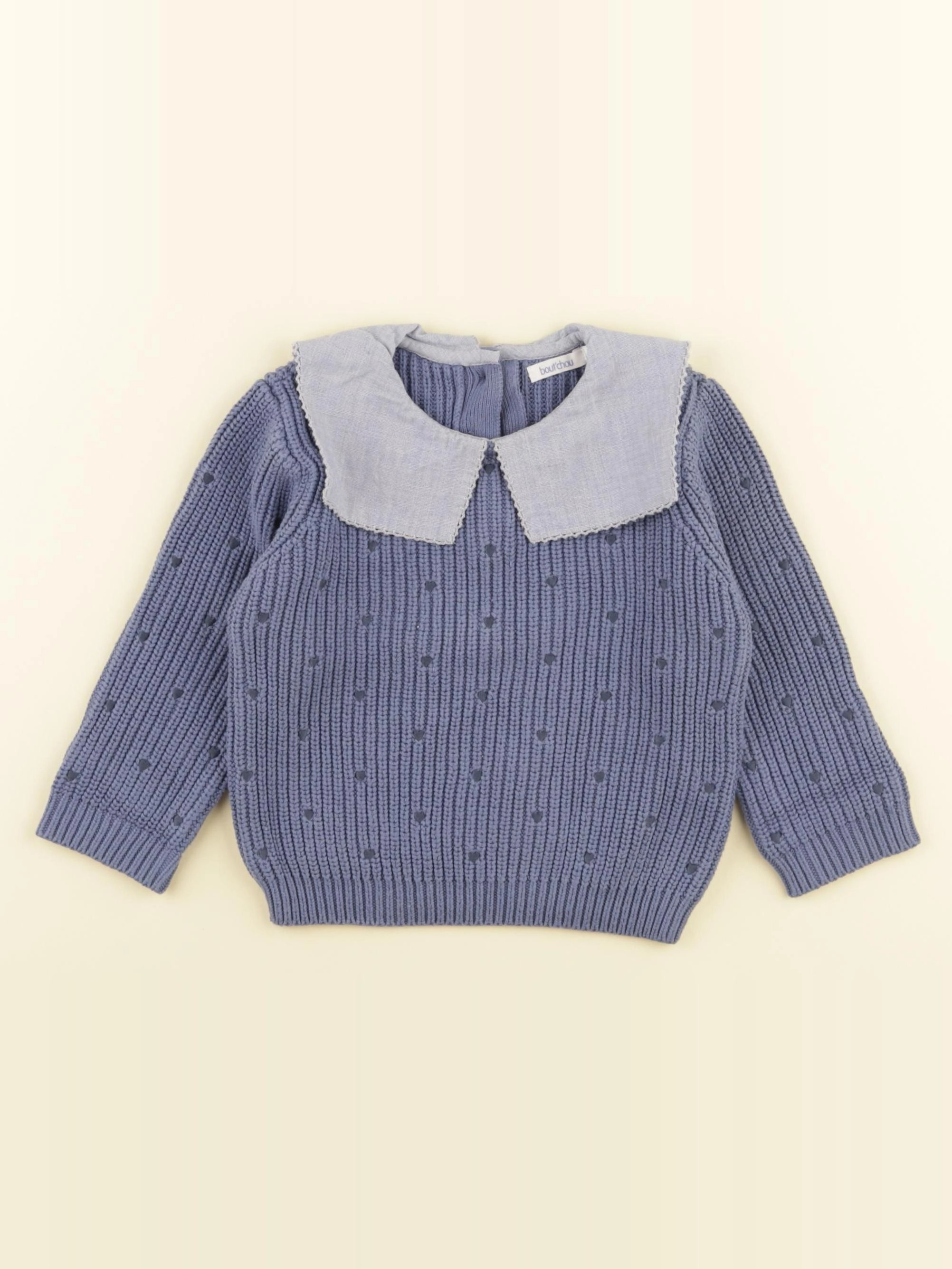 Boutchou - pull bleu - 18 mois