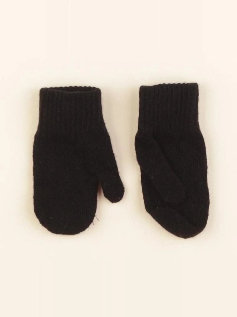 H&M - moufles noir - 4 mois à 3 ans