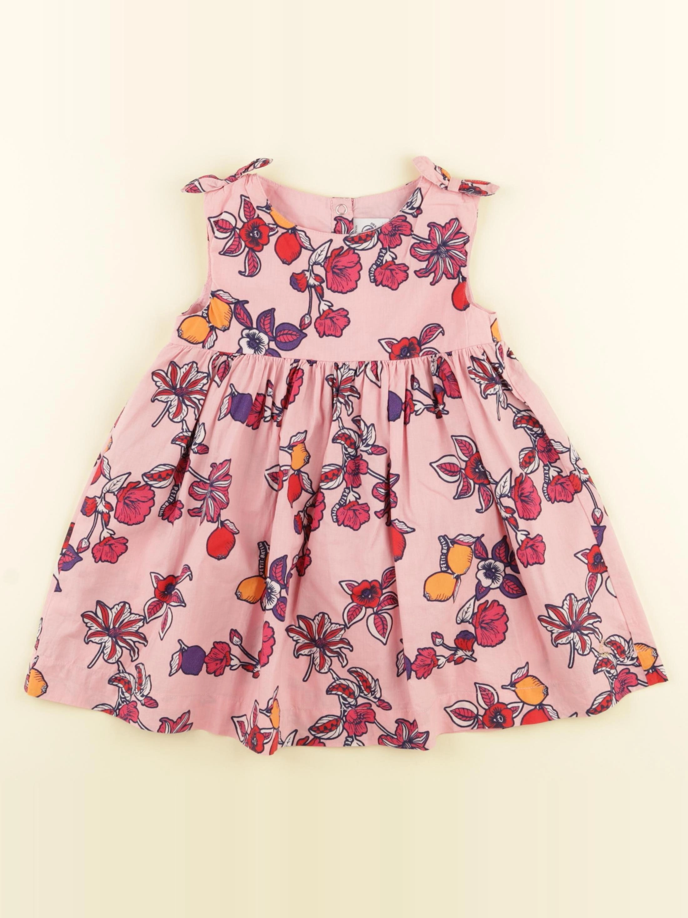 Petit Bateau - robe rose - 18 mois