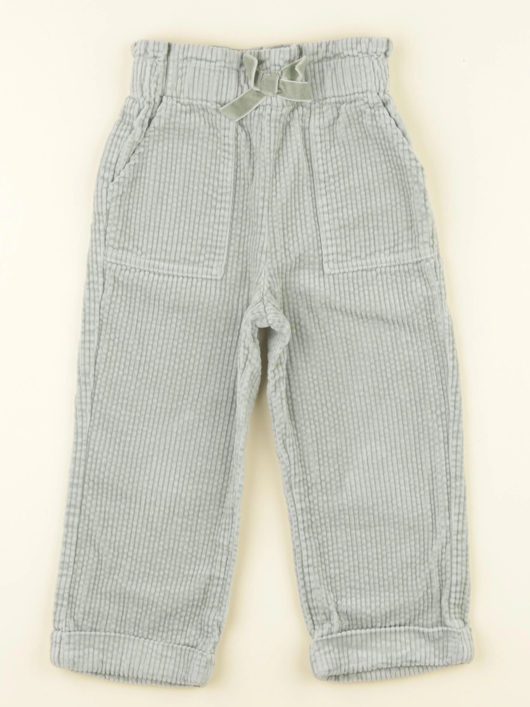 Vertbaudet - pantalon vert - 4 ans