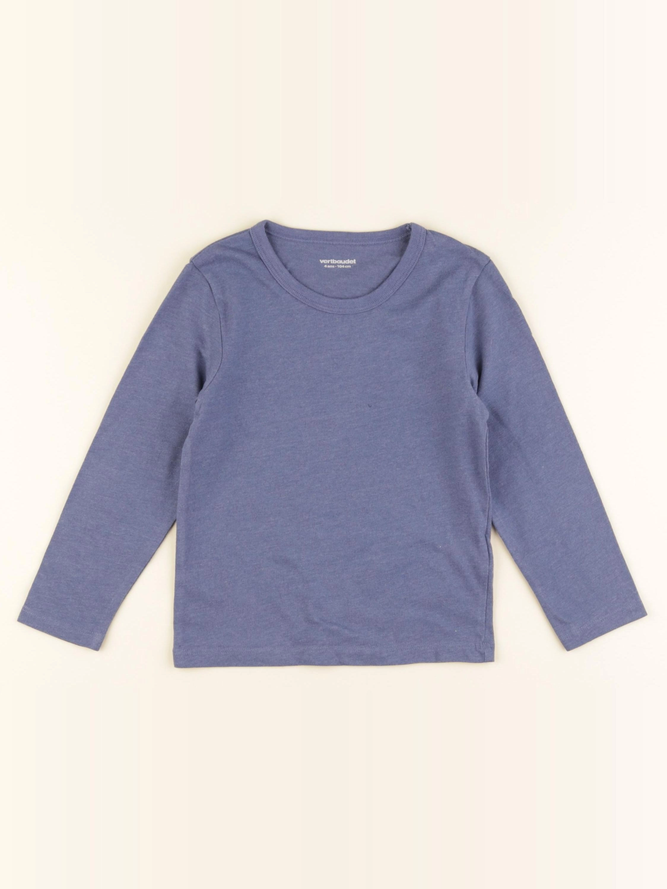 Vertbaudet - tee-shirt bleu - 4 ans