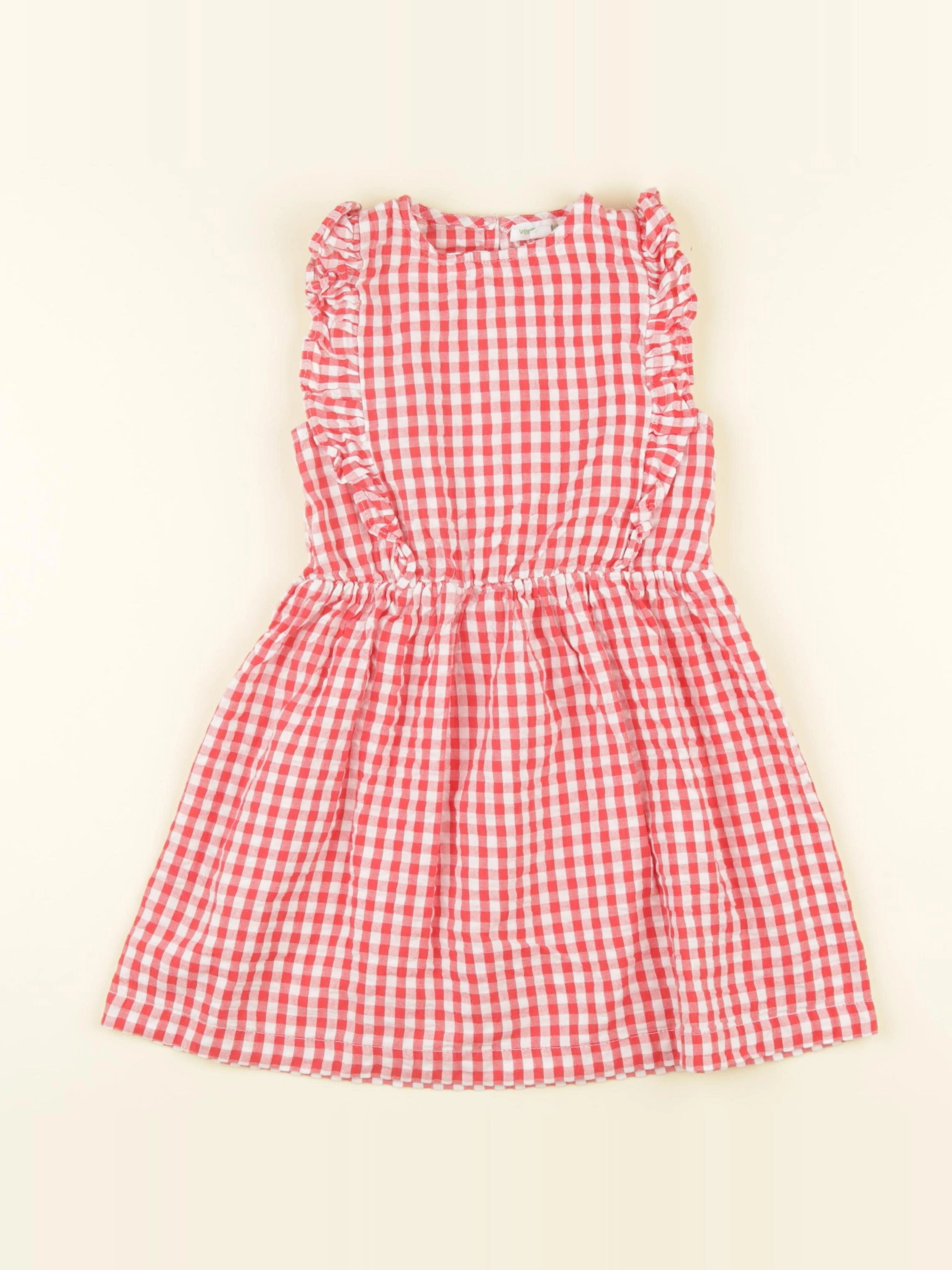 Vertbaudet - robe rouge - 4 ans