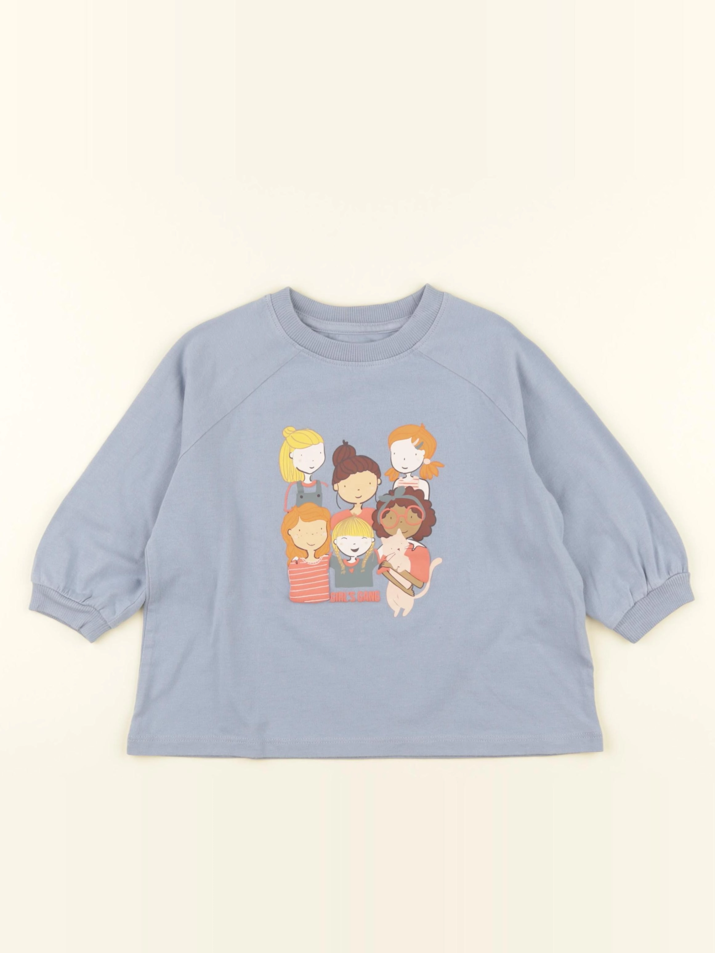 Vertbaudet - tee-shirt bleu - 5 ans