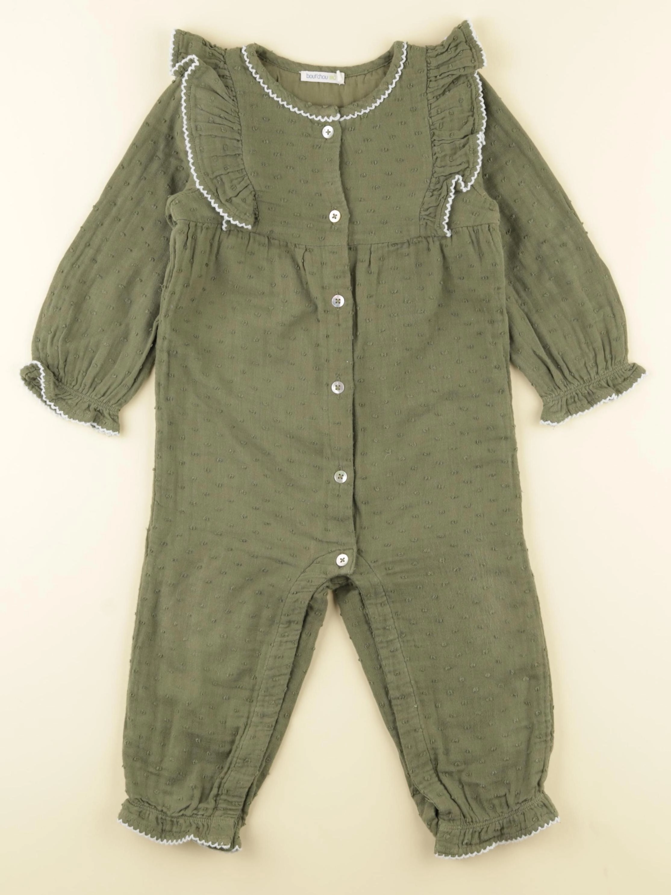 Boutchou - combinaison vert - 18 mois