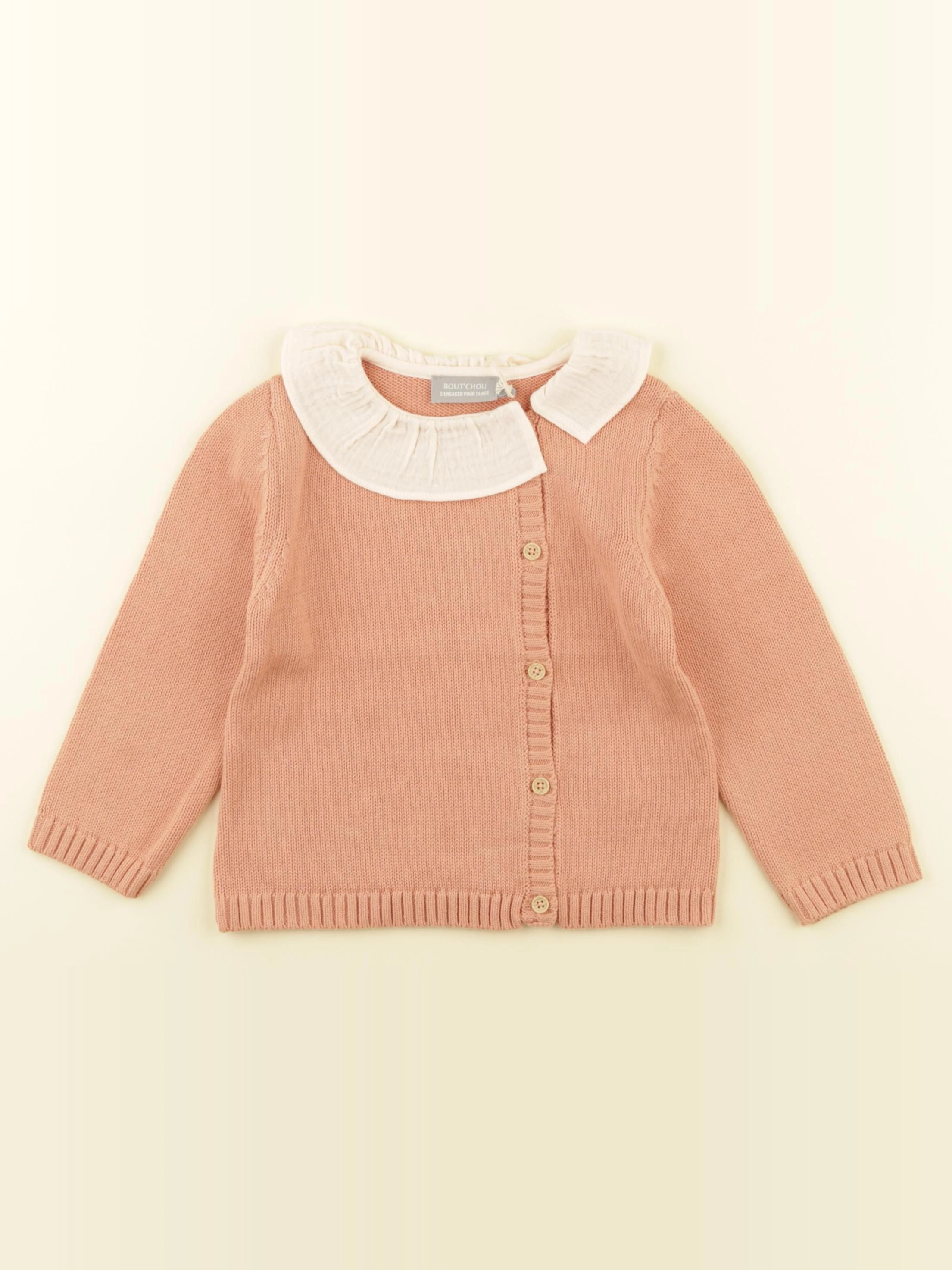 Boutchou - pull orange - 18 mois
