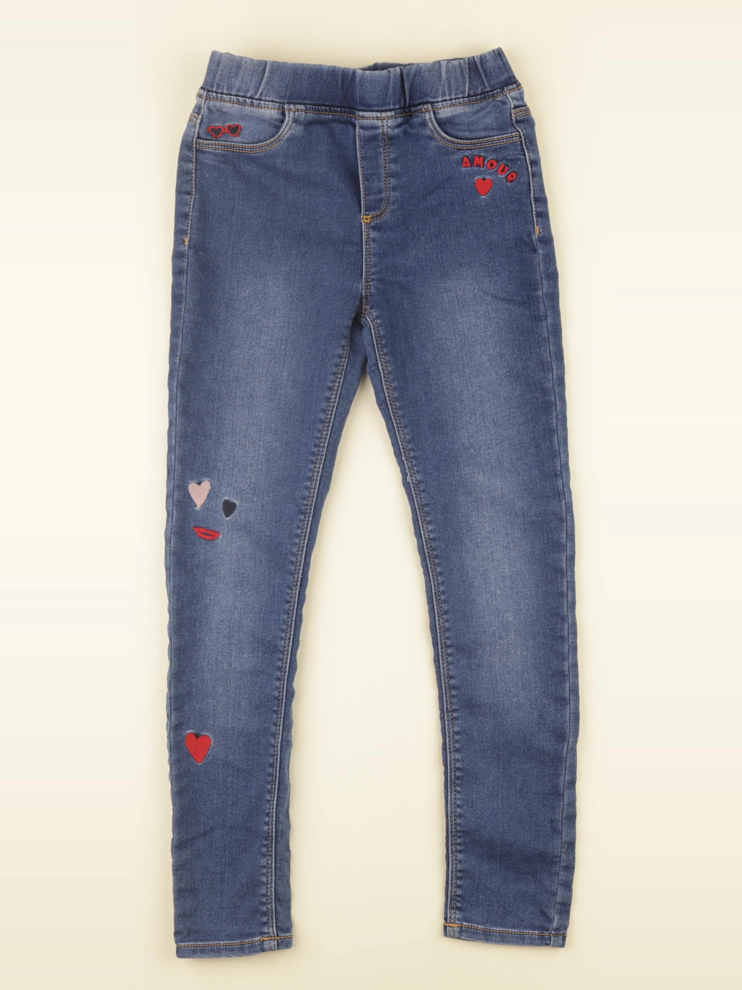 Vertbaudet - jegging bleu - 10 ans