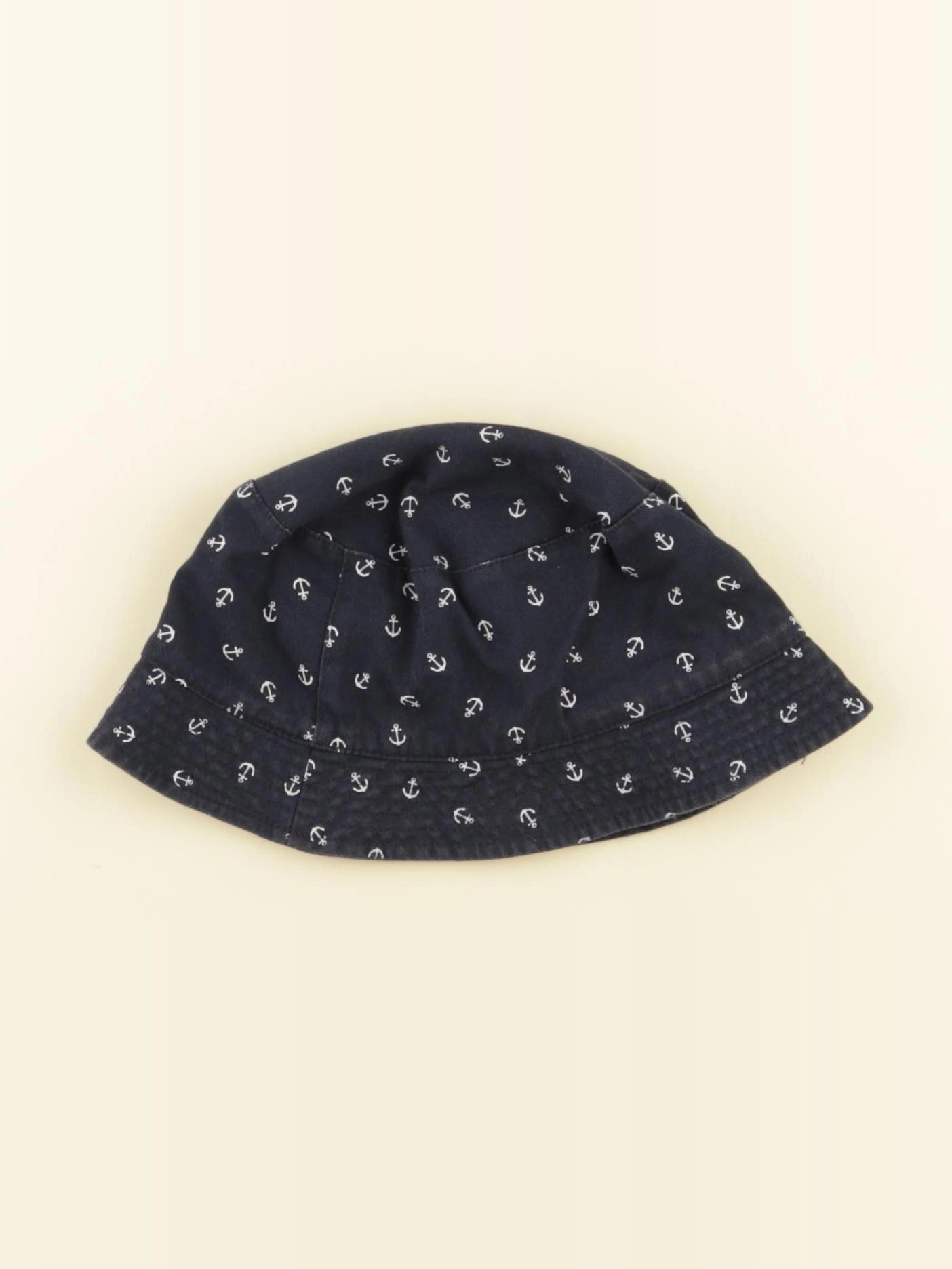 Vertbaudet - chapeau réversible bleu - 4/6 ans