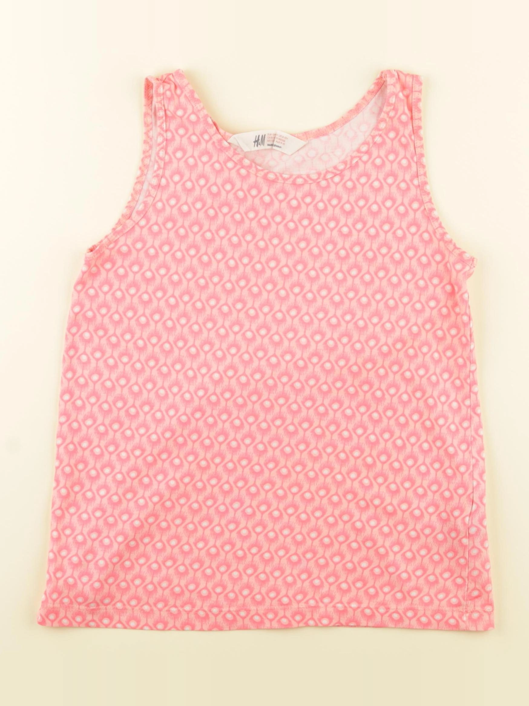 H&M - débardeur rose - 8/10 ans