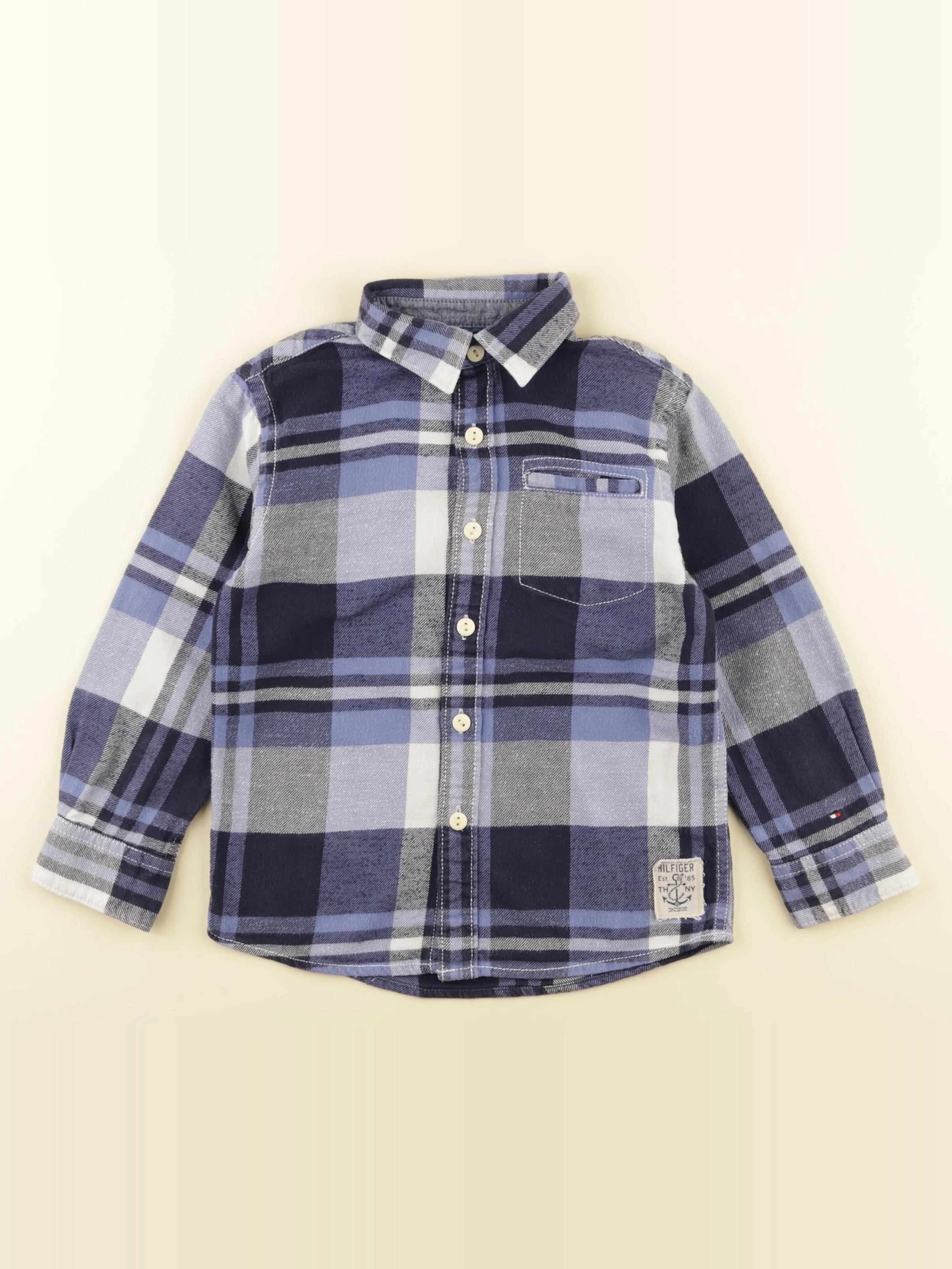 Tommy Hilfiger - chemise bleu - 4 ans