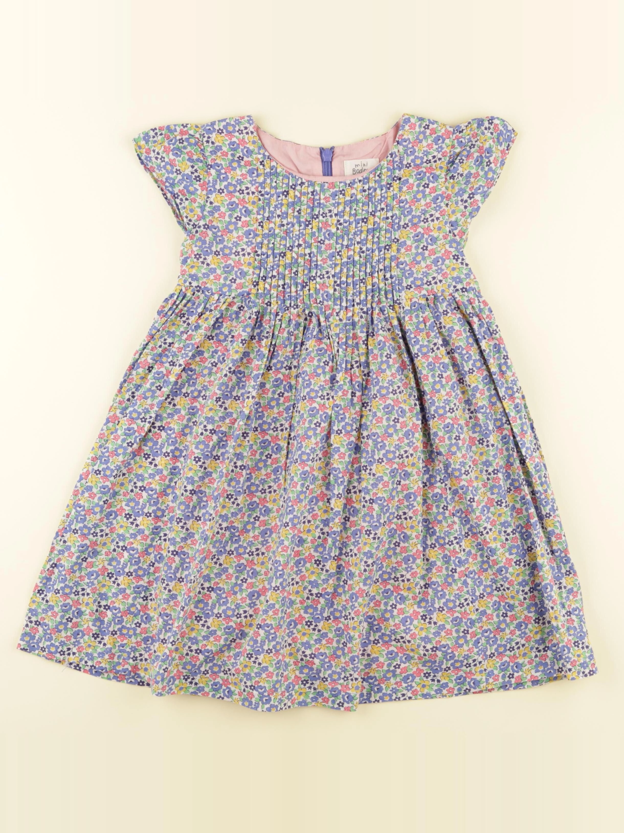 Mini Boden - robe multicolore - 3/4 ans