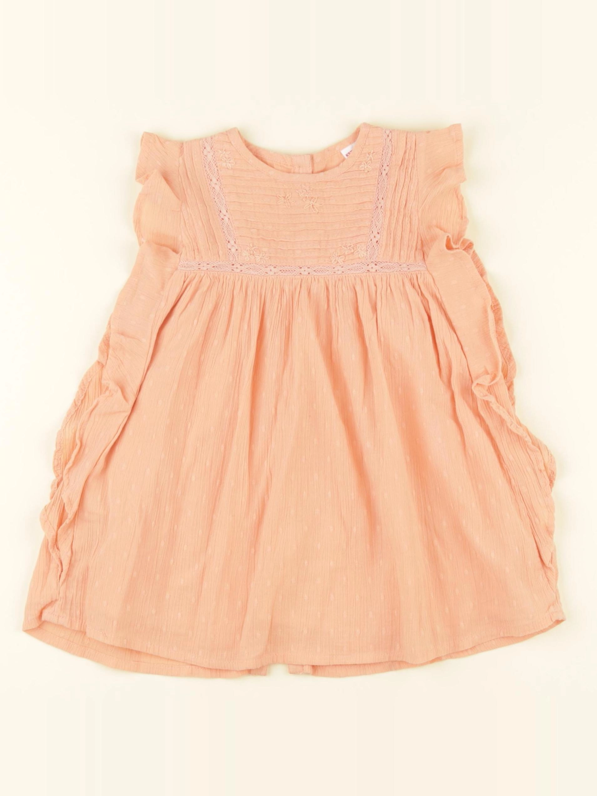 Mango - robe orange - 12/18 mois