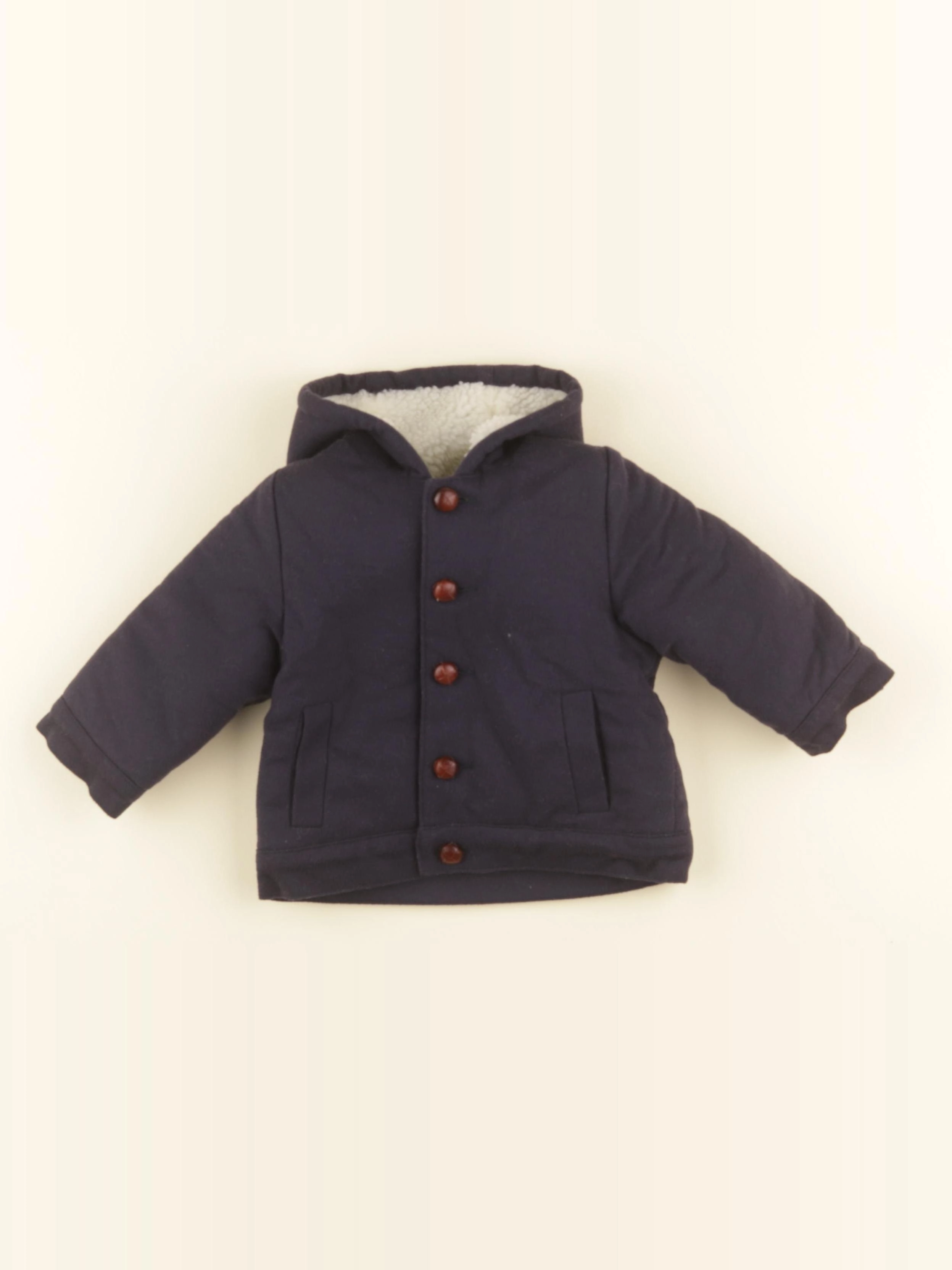 Natalys - manteau bleu - 6 mois