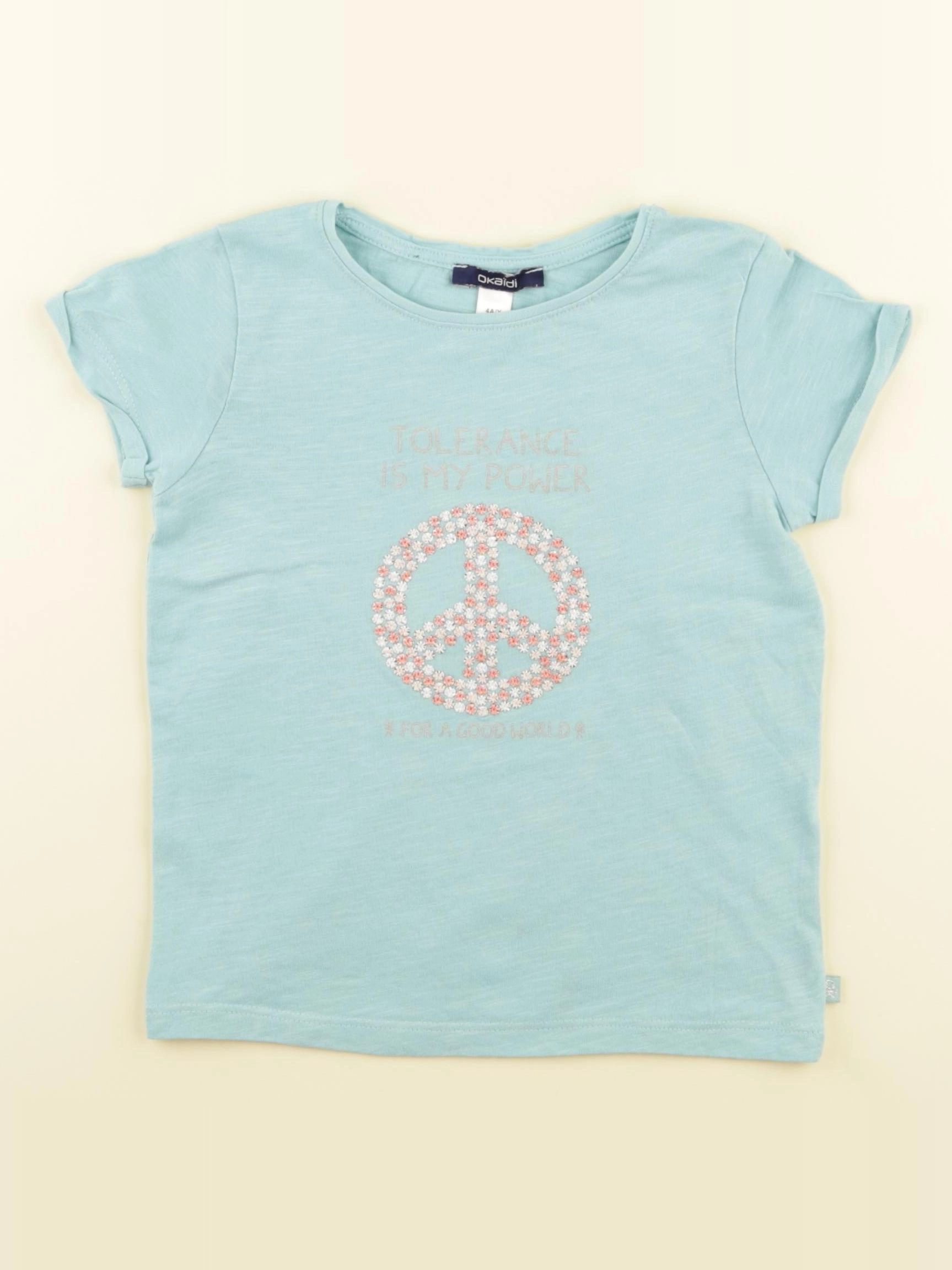Okaidi - tee-shirt bleu - 4 ans