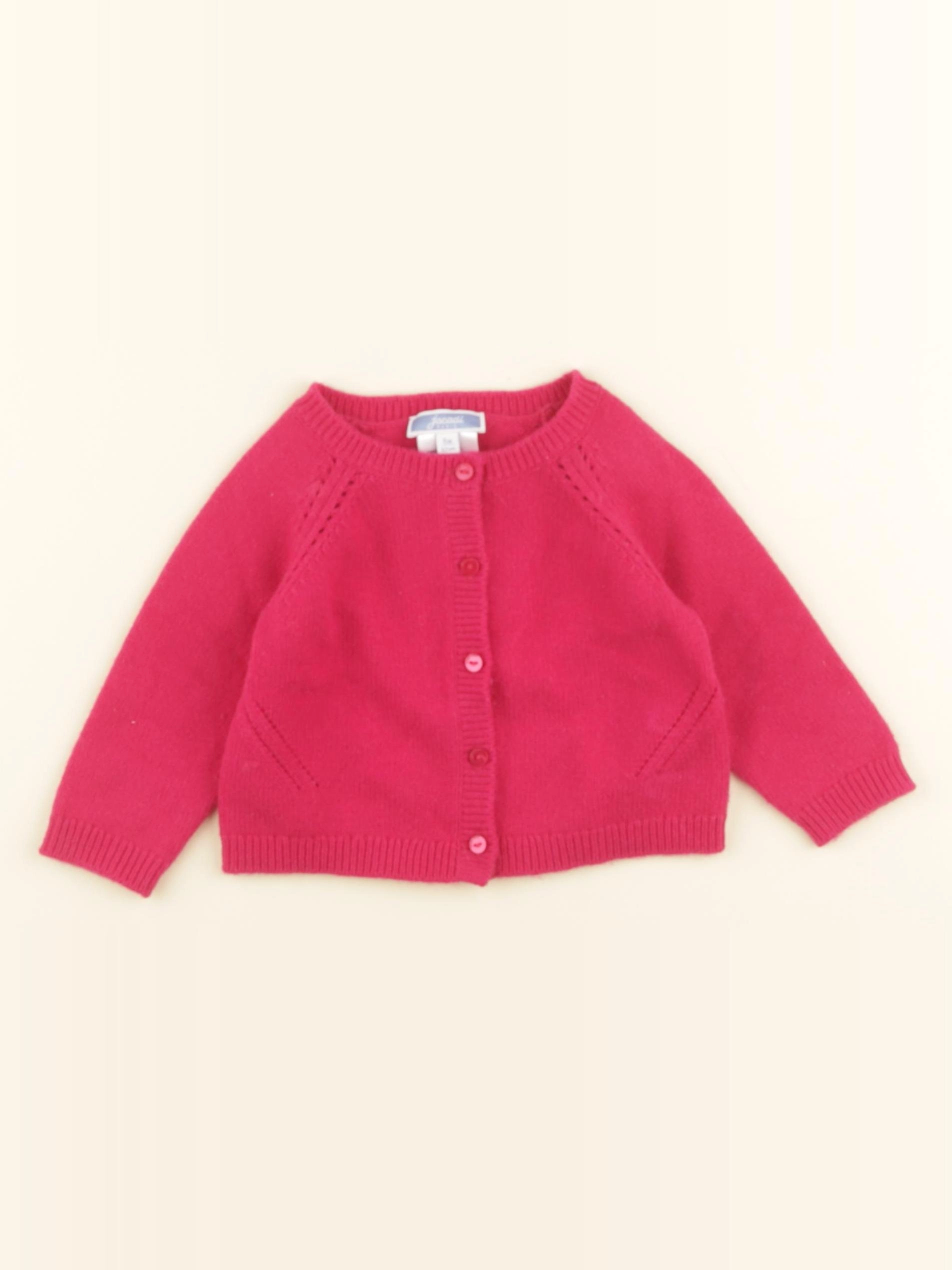 Jacadi - gilet rose - 6 mois