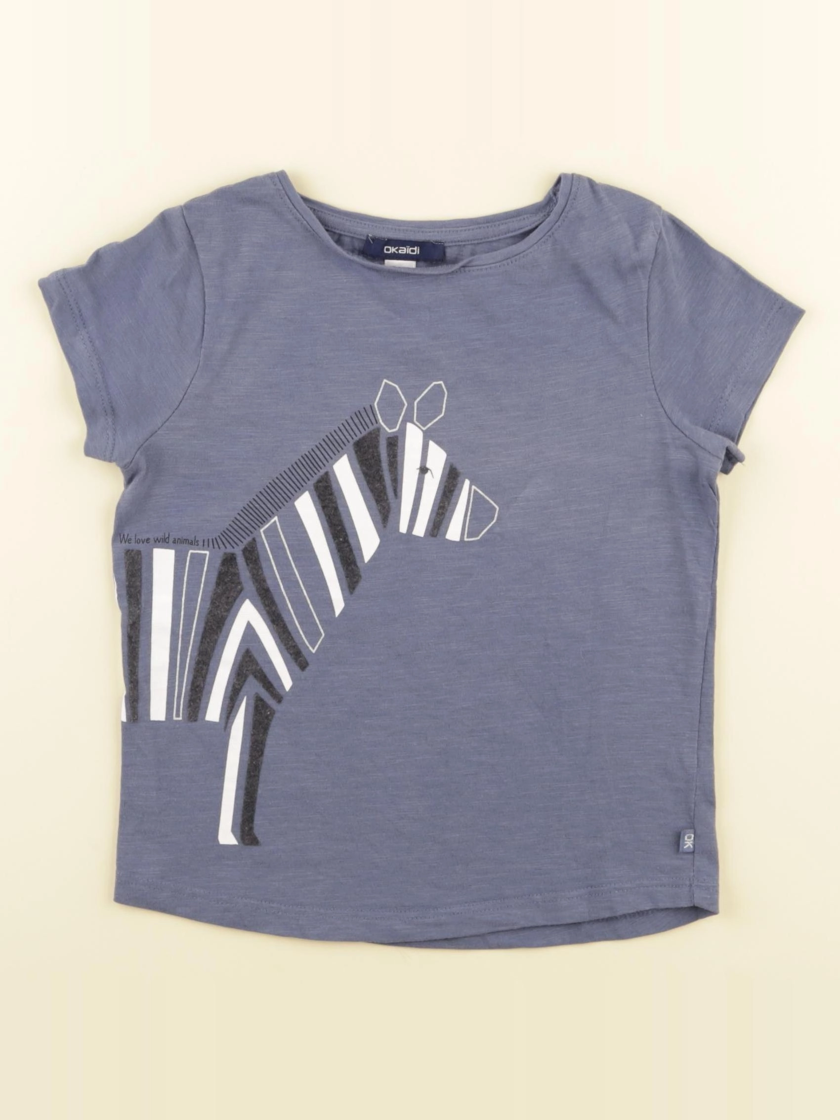 Okaidi - tee-shirt bleu - 4 ans