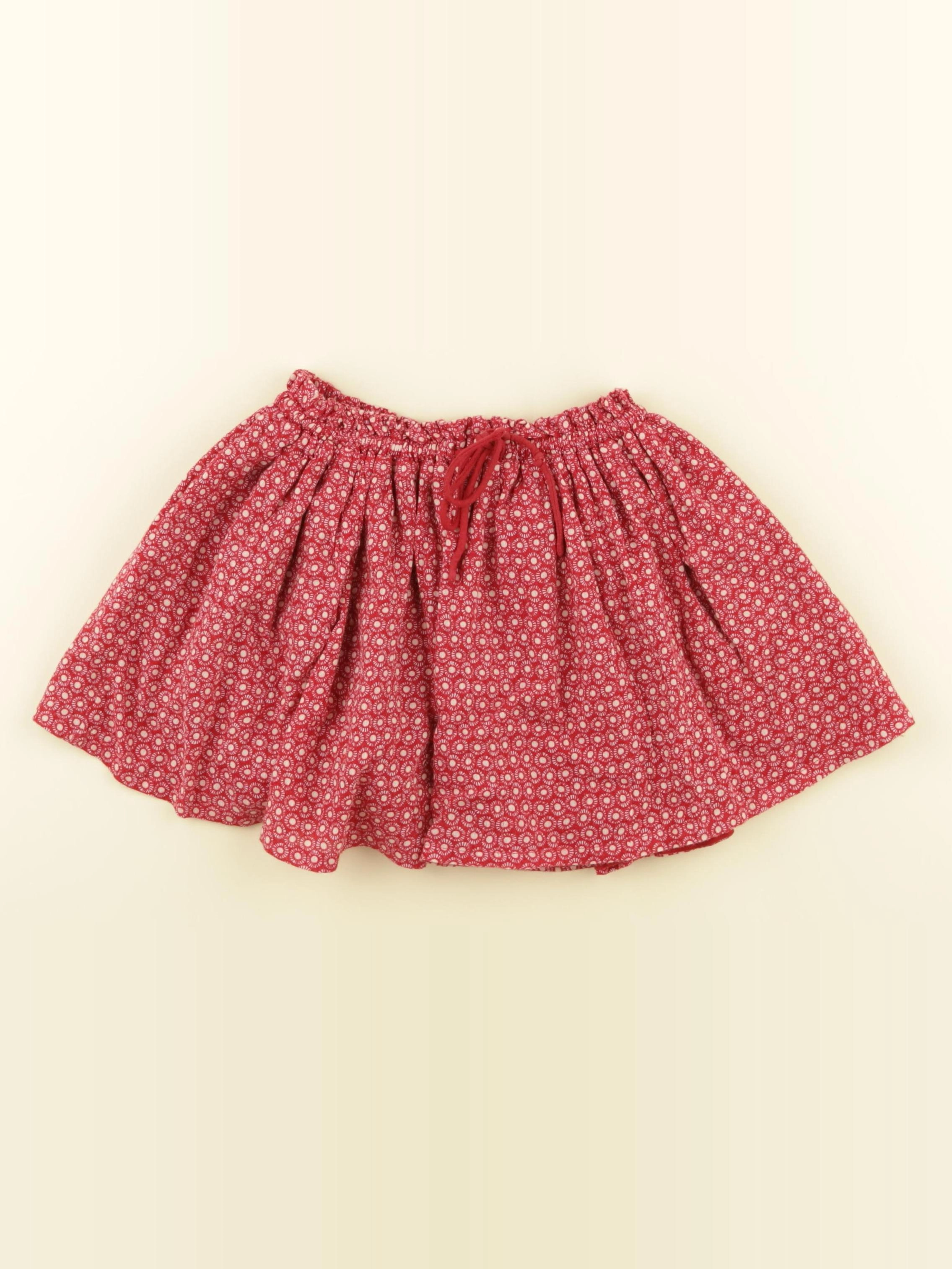 Monoprix - jupe rouge - 4 ans