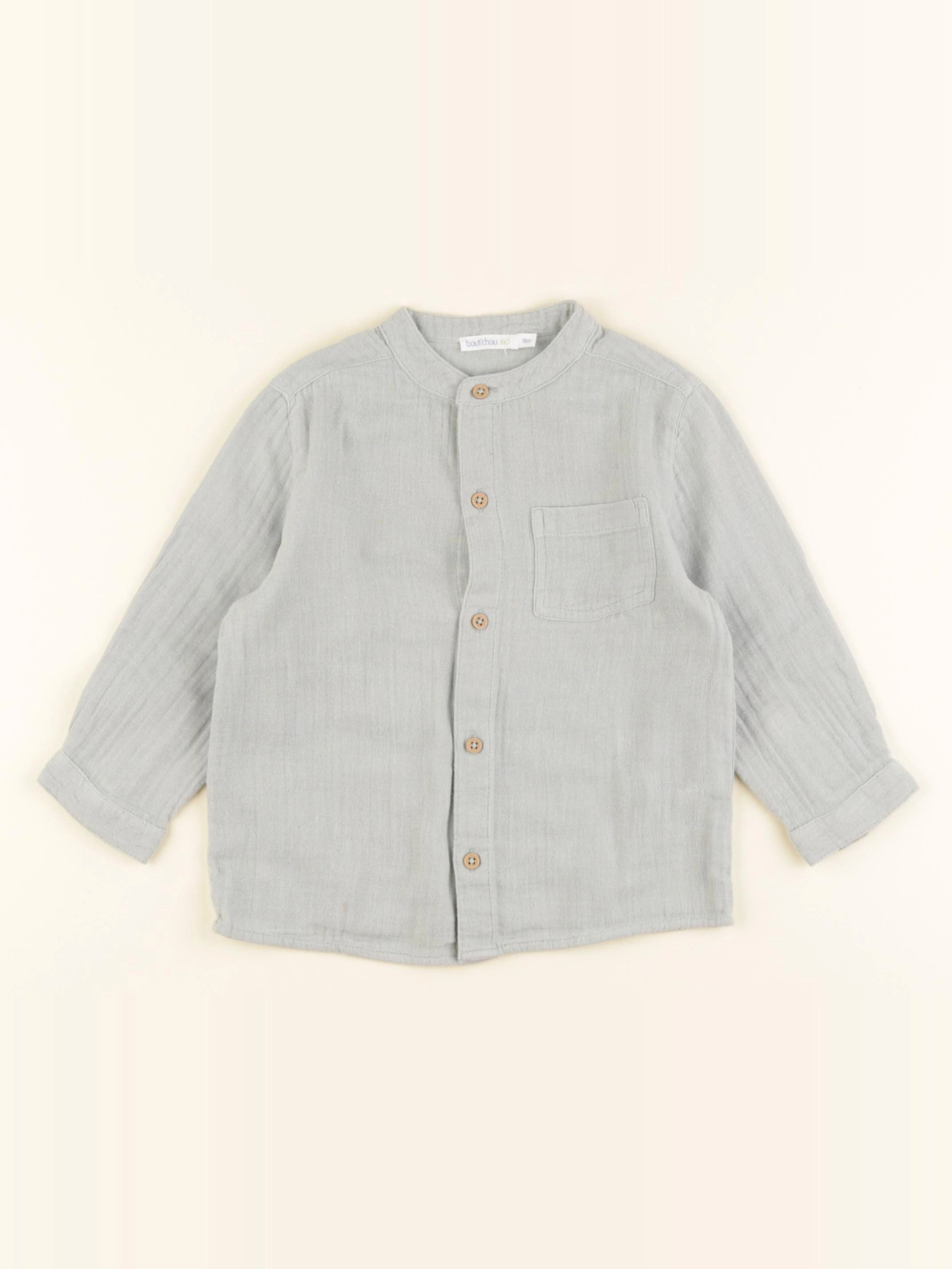 Boutchou - chemise vert - 18 mois