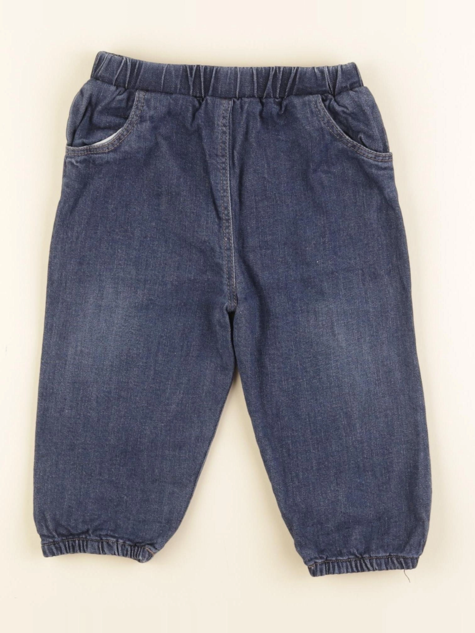 Boutchou - jean doublé bleu - 12 mois