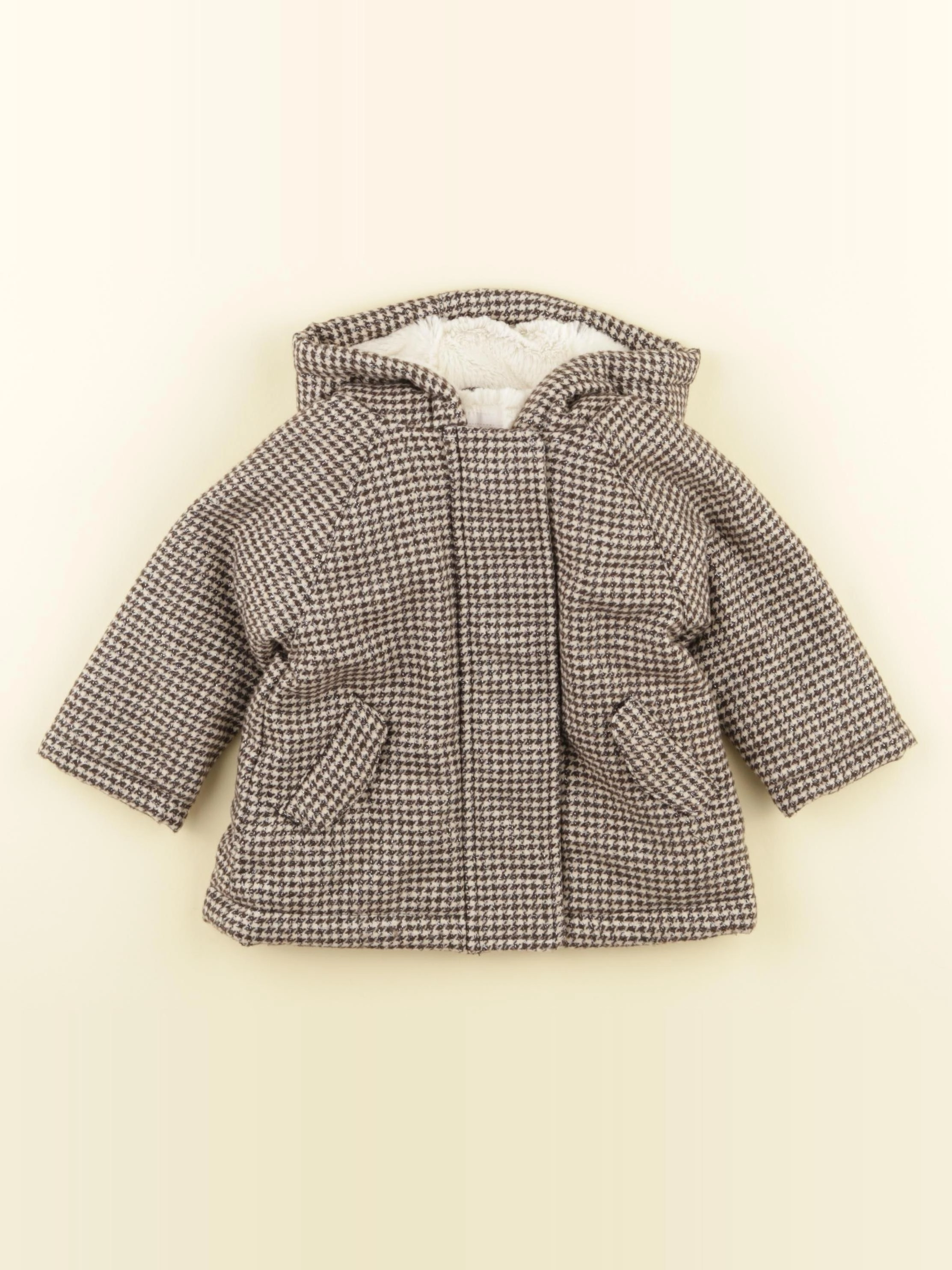 Vertbaudet - manteau marron - 6 mois