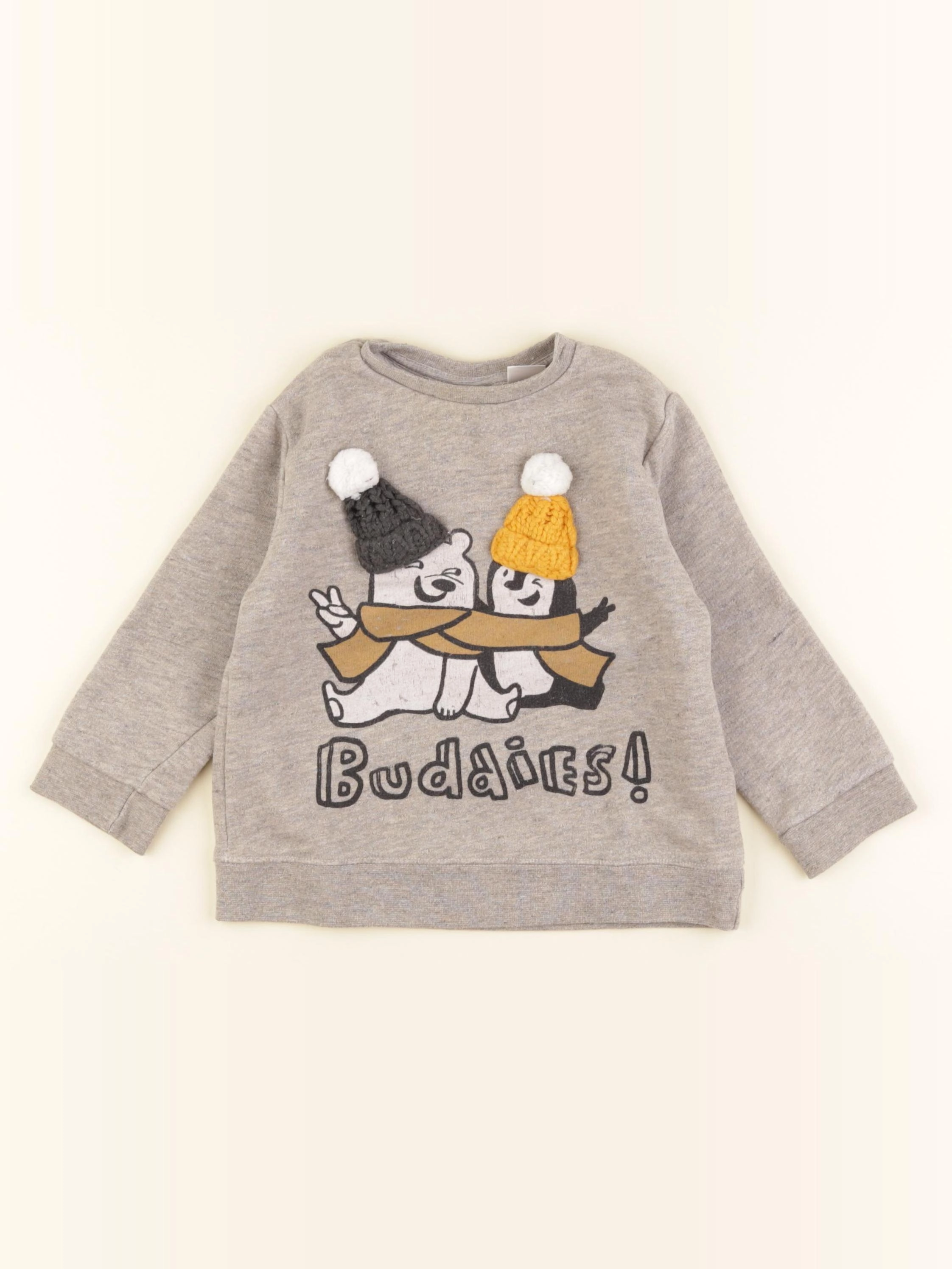 Zara - sweat beige - 18/24 mois