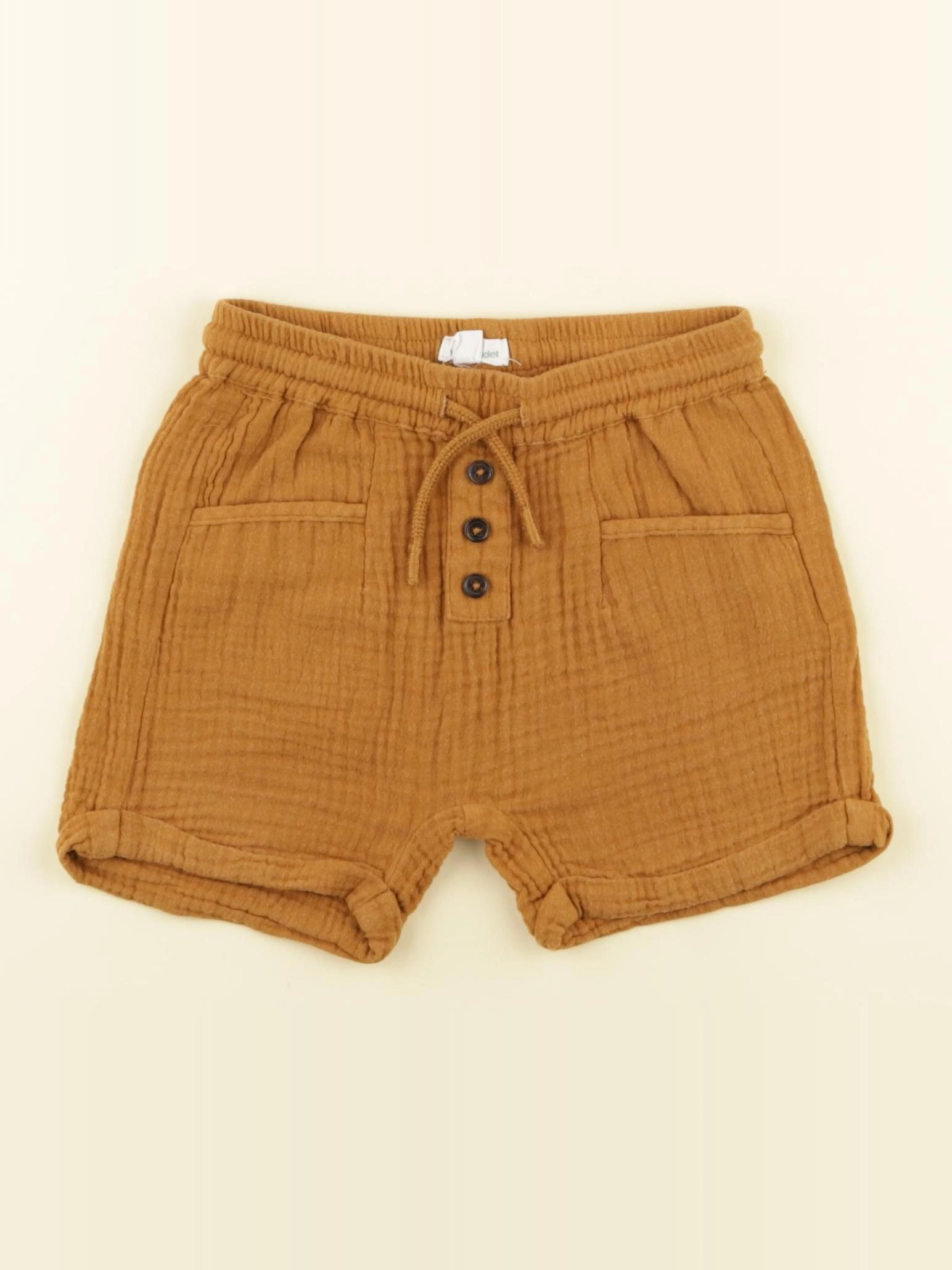Vertbaudet - short marron - 18 mois