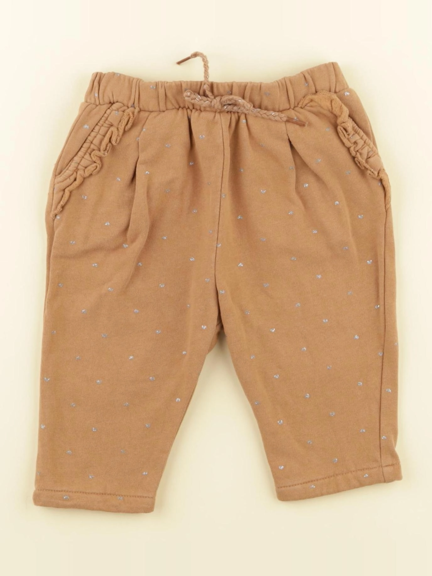 Vertbaudet - pantalon marron - 9 mois