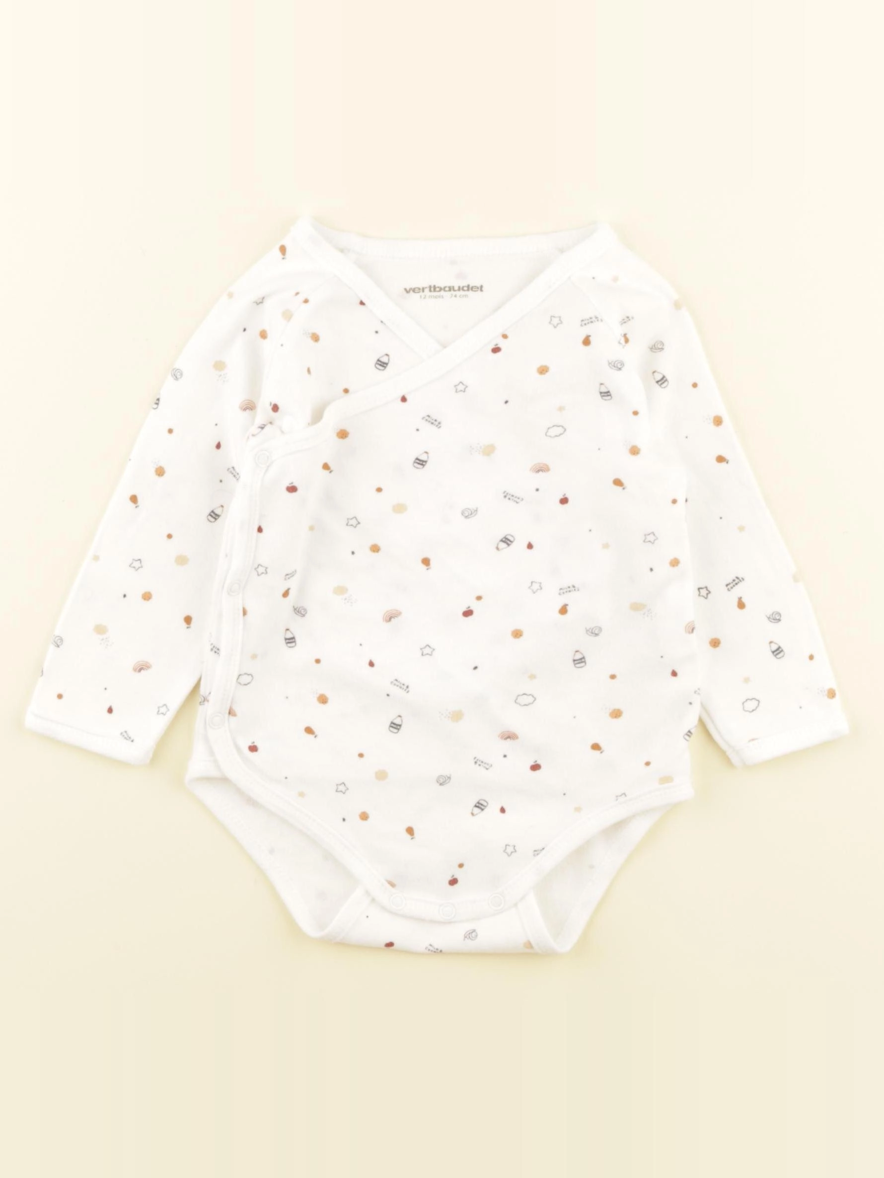 Vertbaudet - body blanc - 12 mois