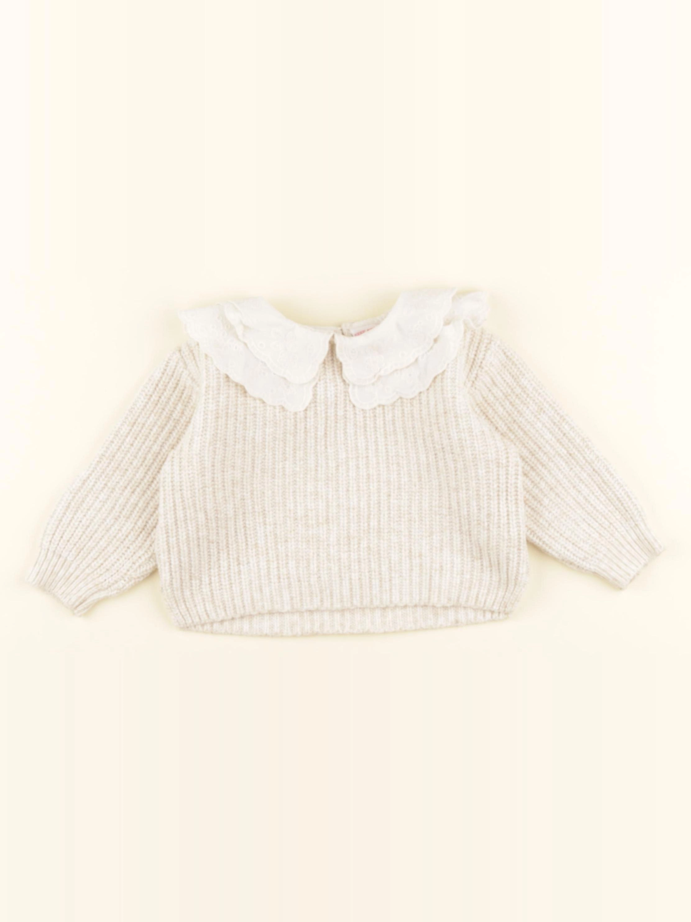 Zara - pull beige - 12/18 mois