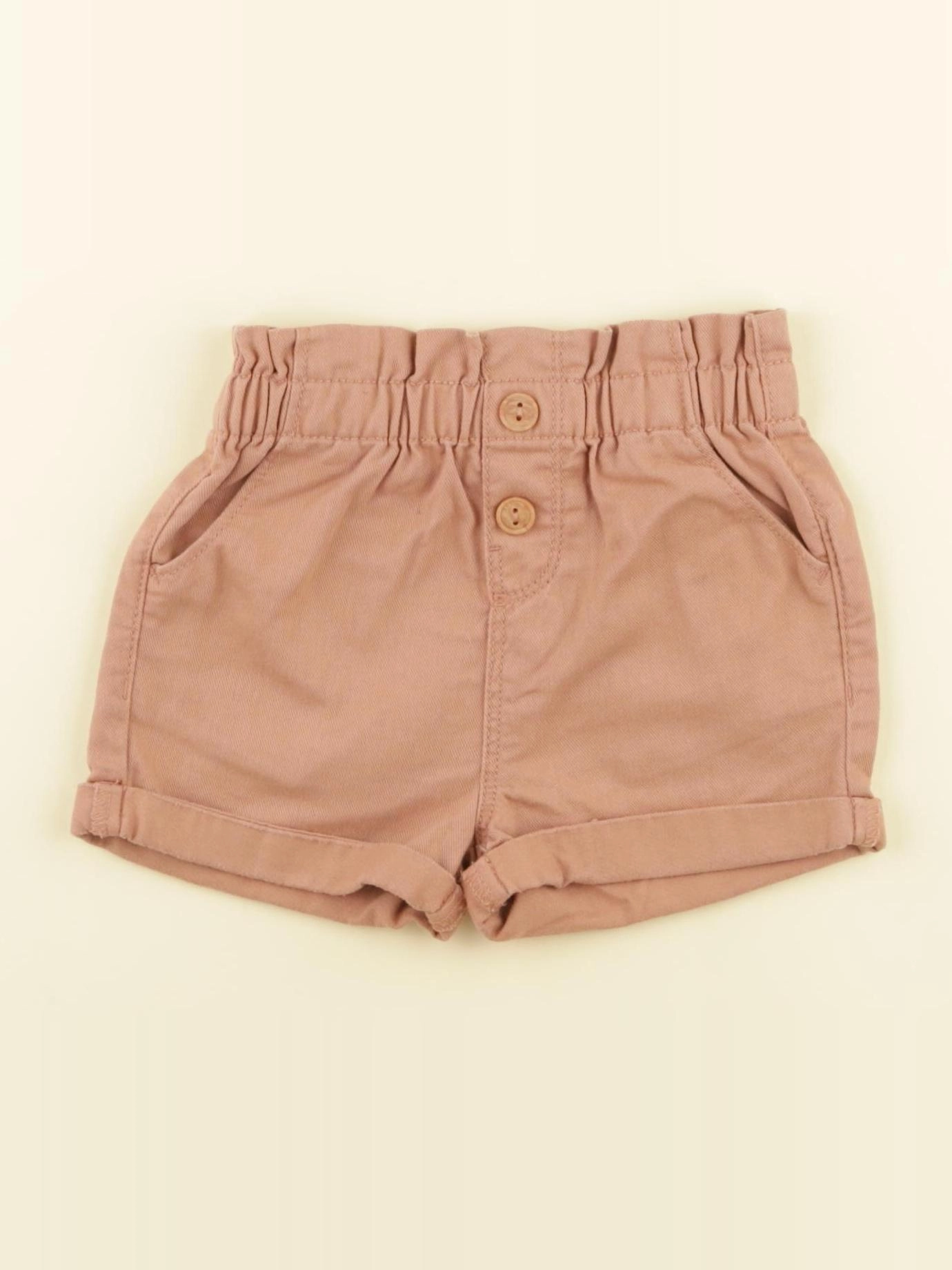 Vertbaudet - short beige - 12 mois