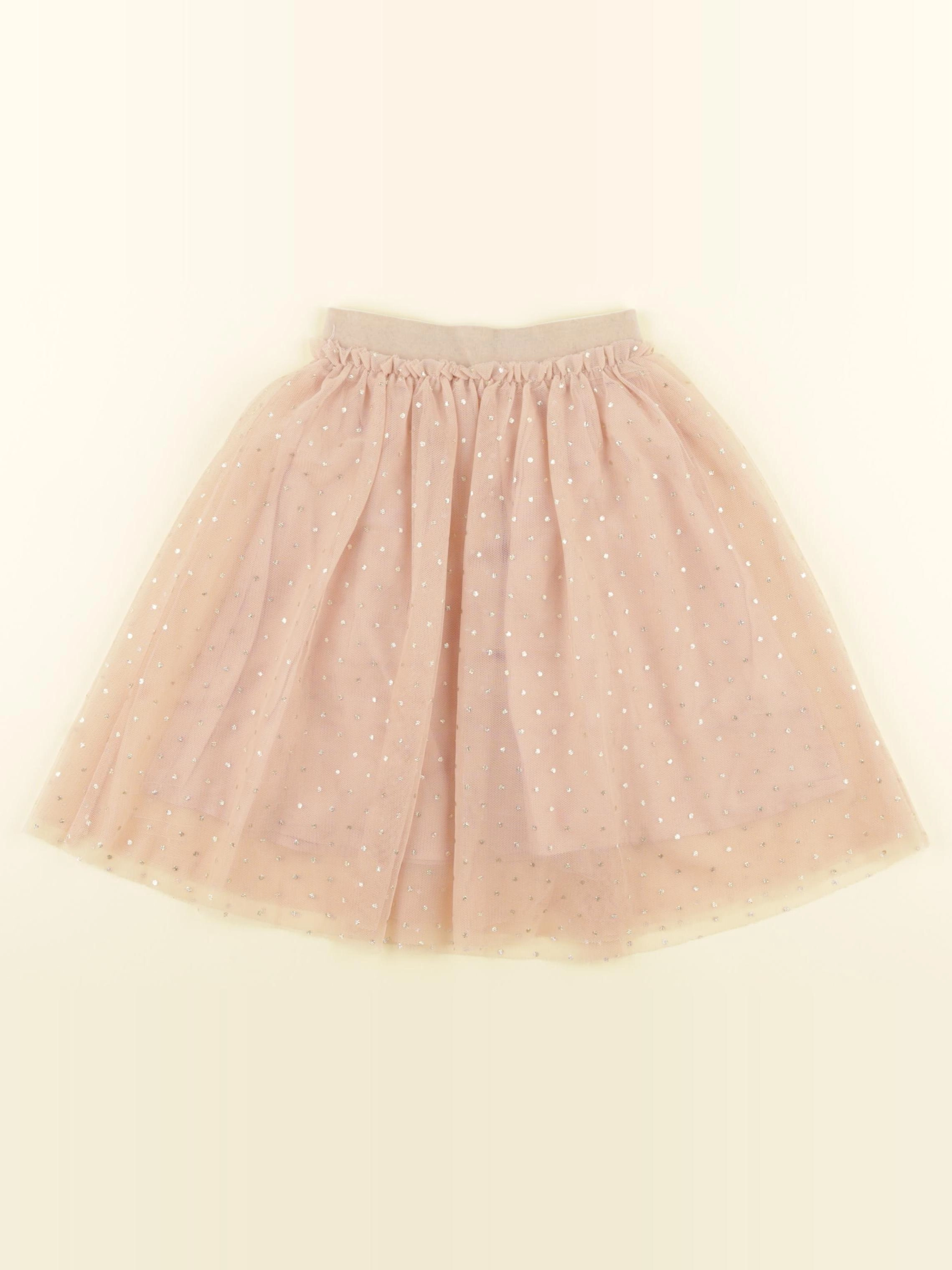 Vertbaudet - jupe rose, or - 3 ans