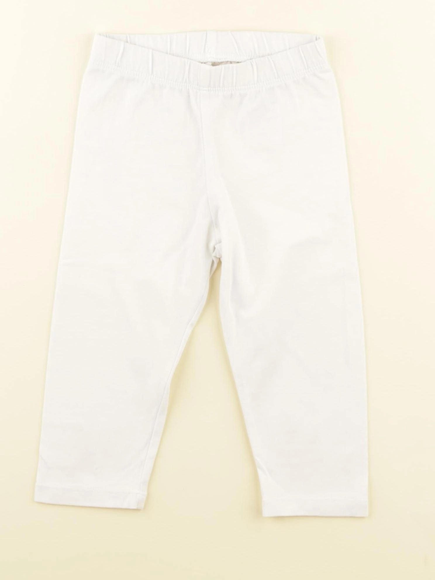 Vertbaudet - legging court blanc - 5 ans