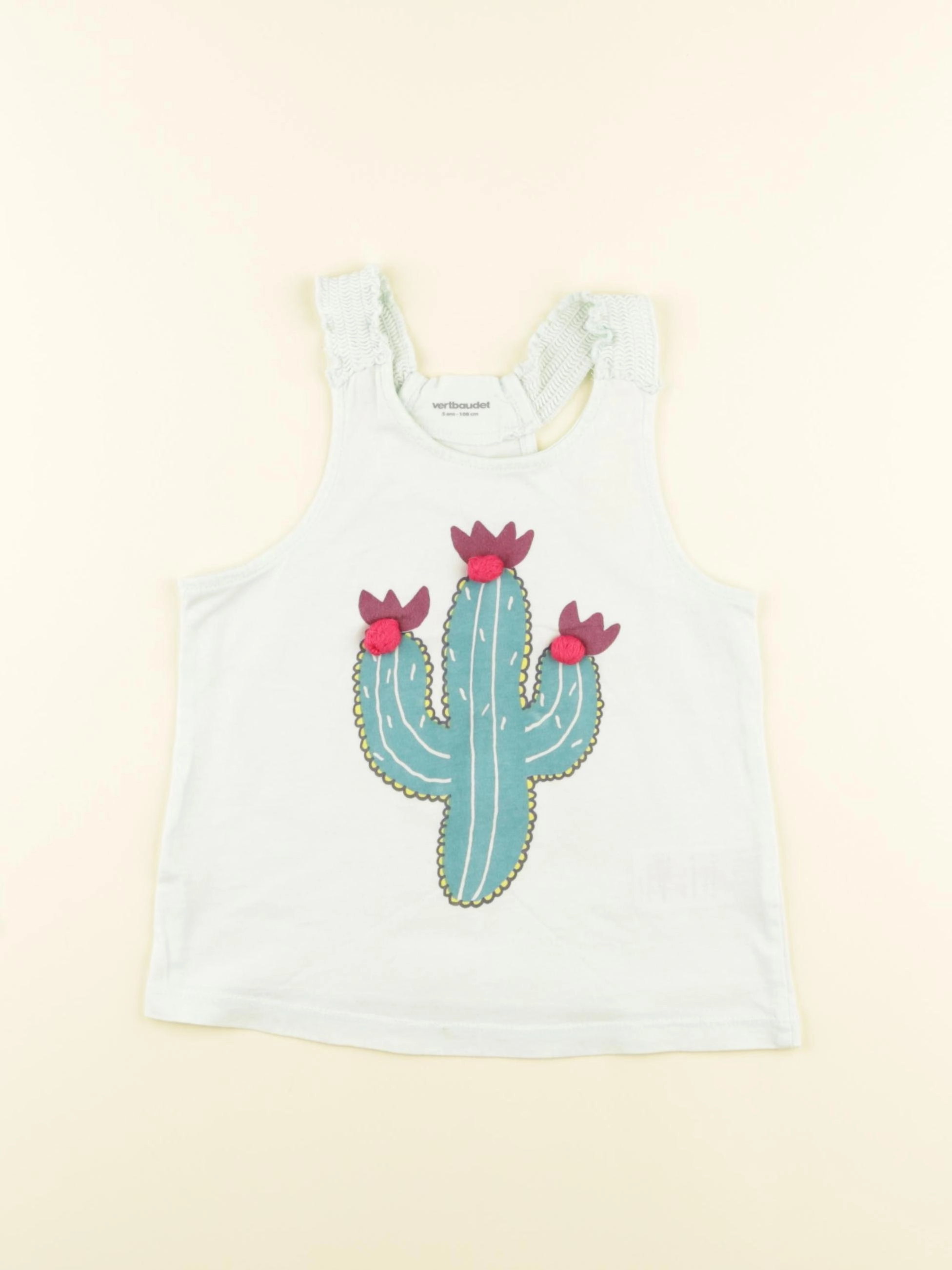 Vertbaudet - débardeur bleu - 5 ans