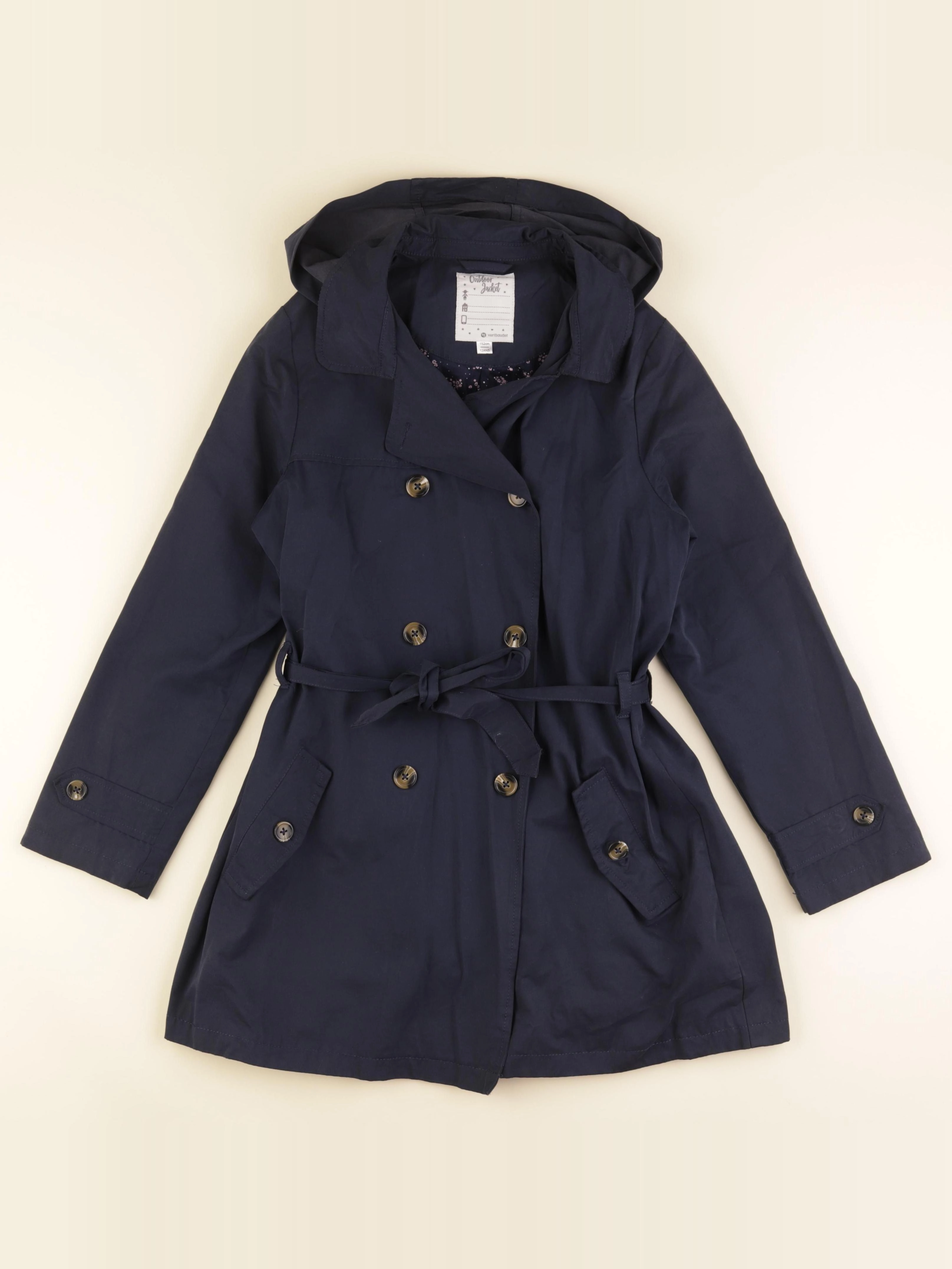 Vertbaudet - trench bleu - 12 ans