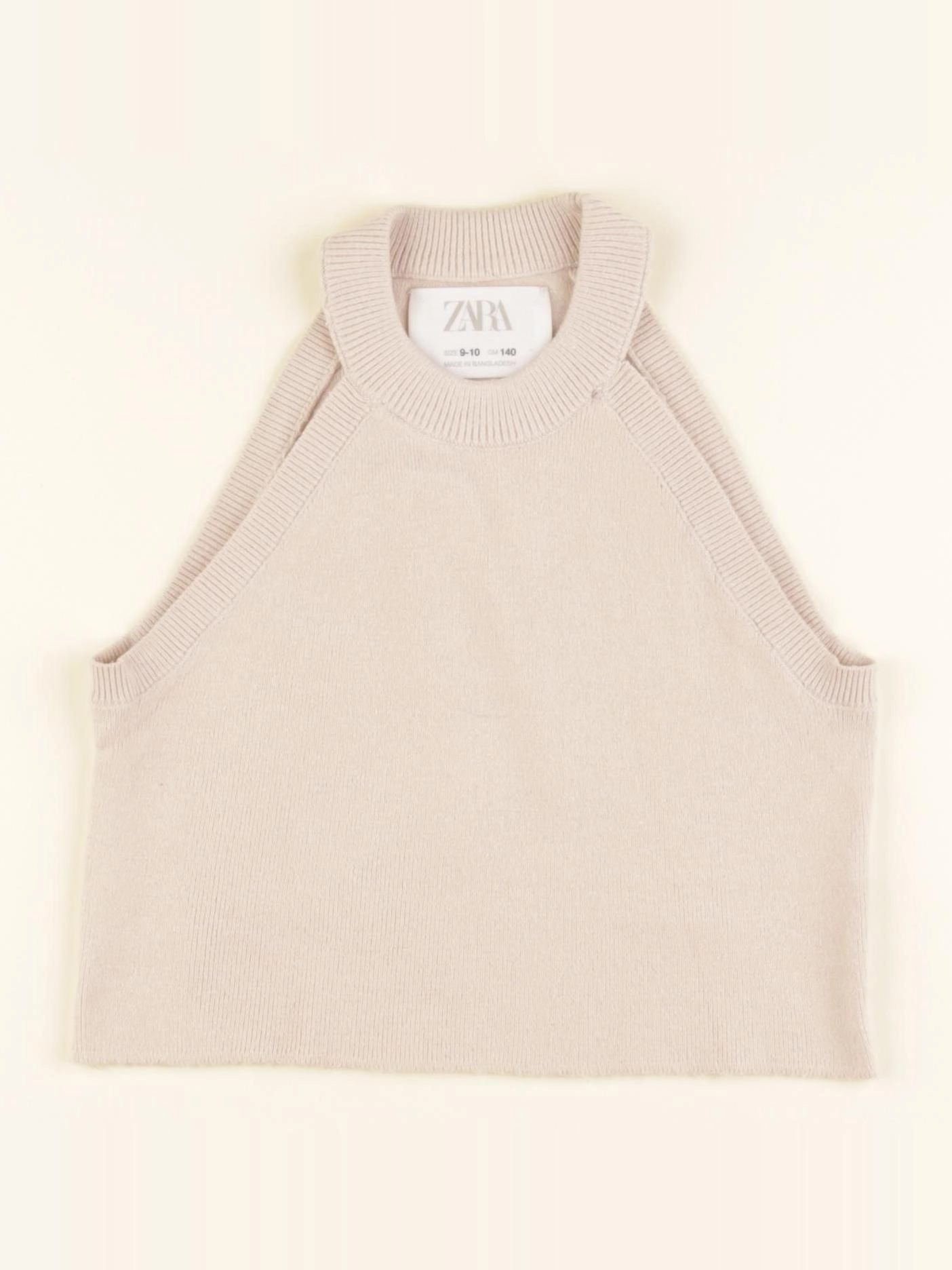 Zara - débardeur beige - 9/10 ans