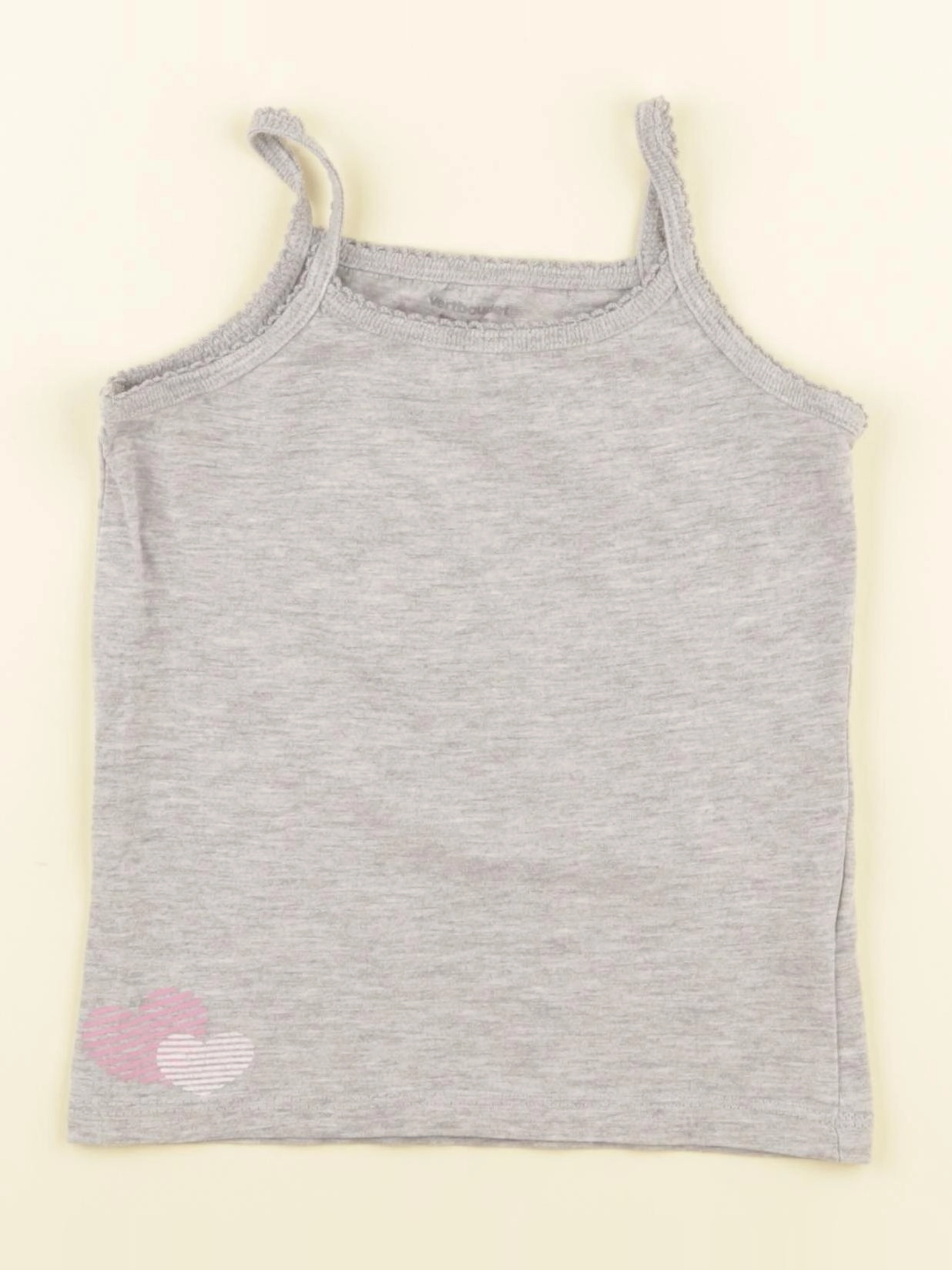Vertbaudet - maillot de corps gris - 4 ans